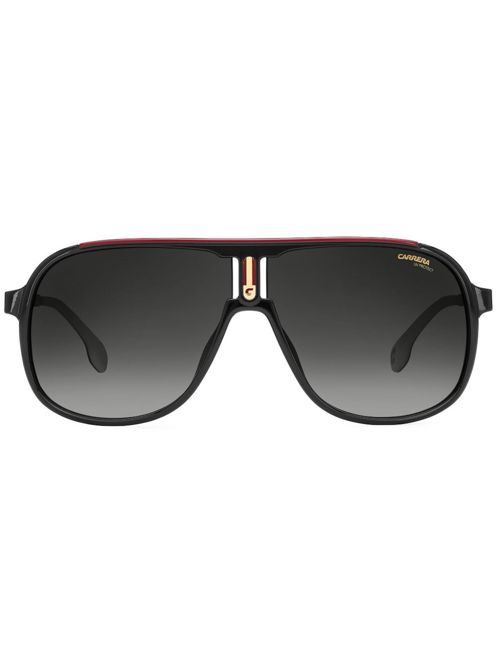 Carrera 盾形镜框太阳眼镜 - 黑色