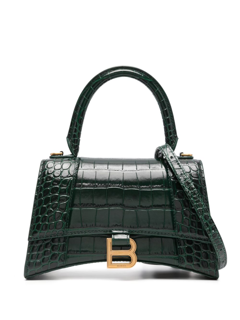 Balenciaga Hourglass 小号手提包 - 绿色