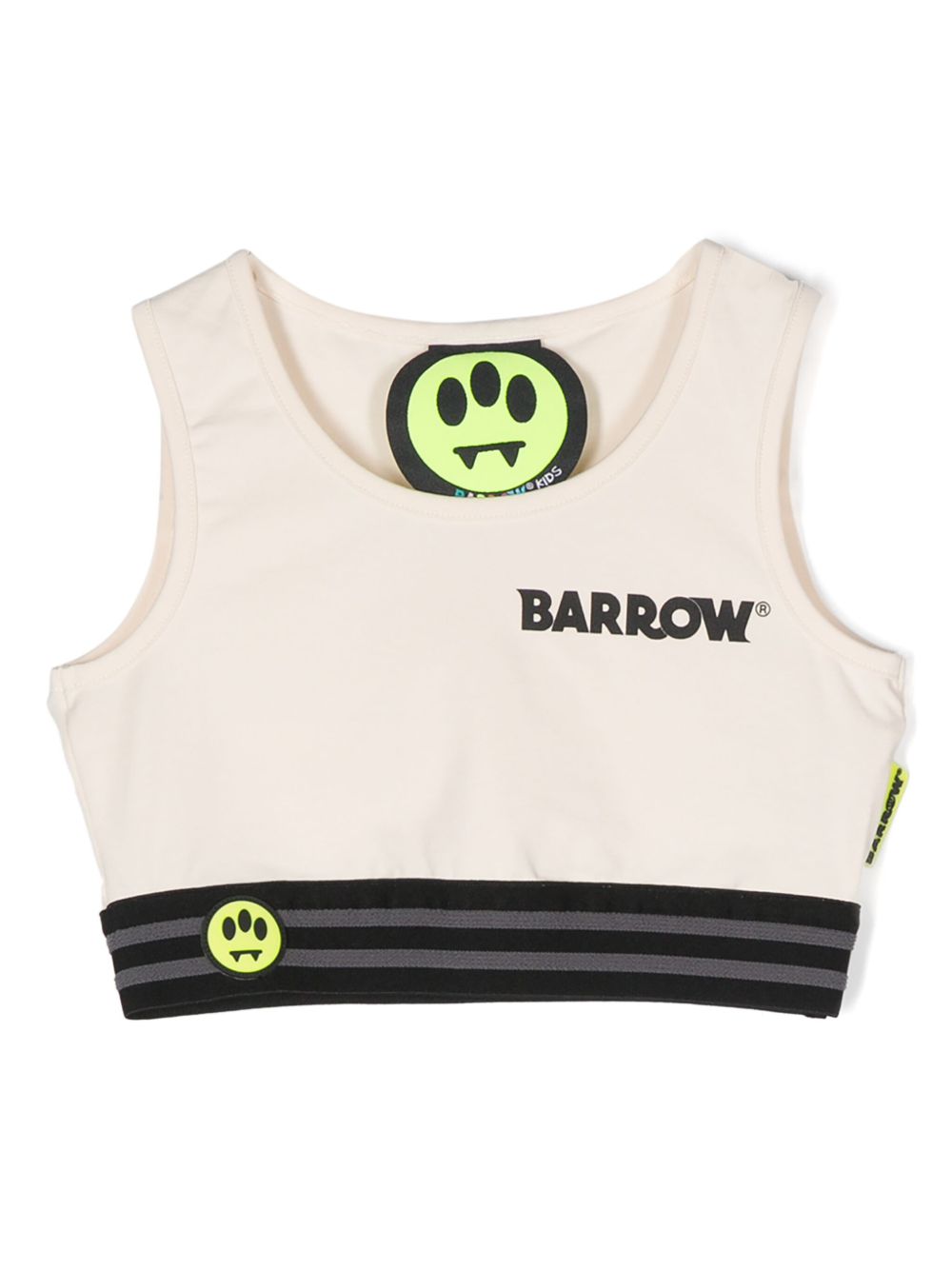 Barrow kids logo印花短款上衣 - 中性色