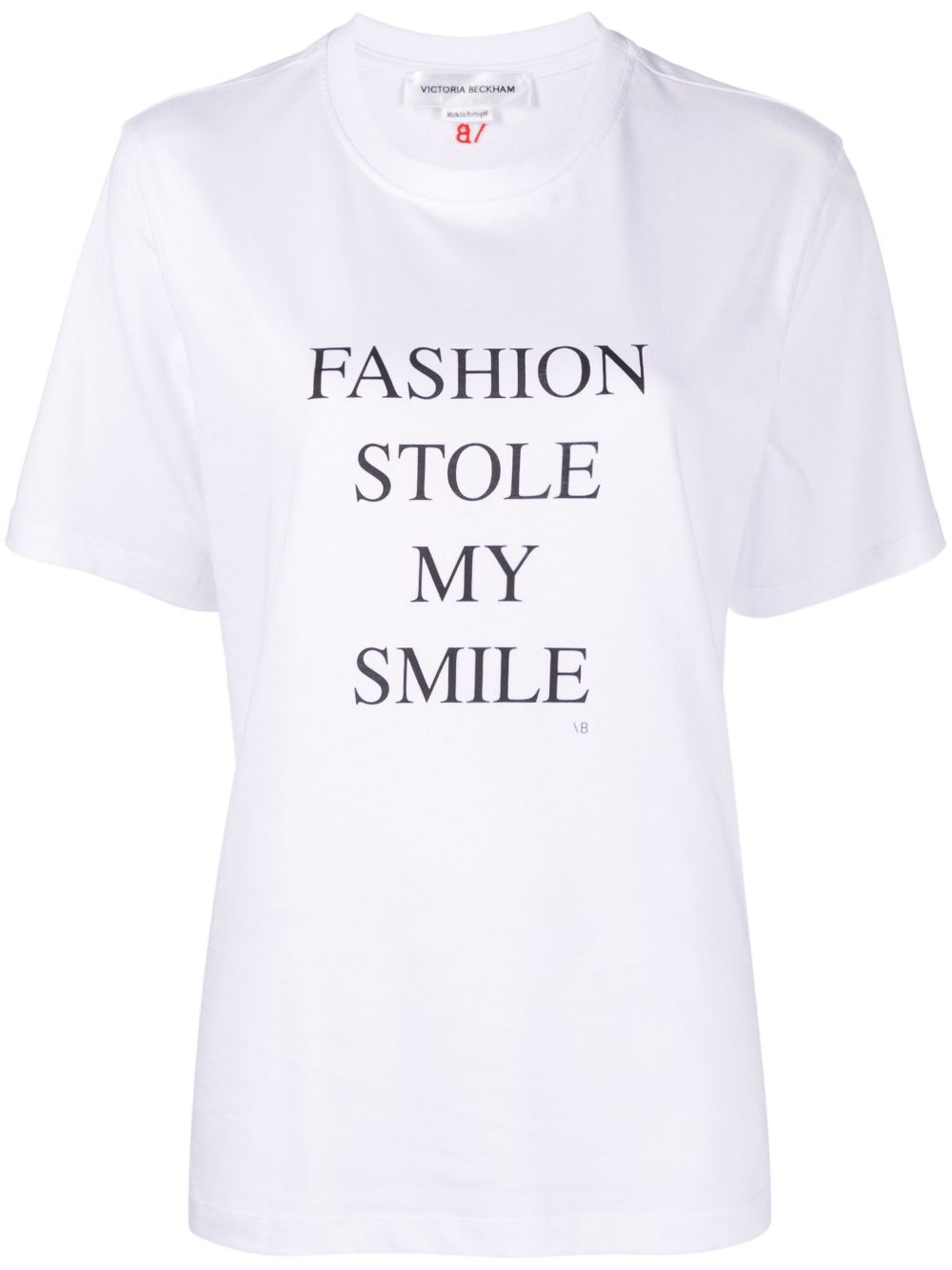 Victoria Beckham Fashion Stole My Smile 印花 T恤 - 白色