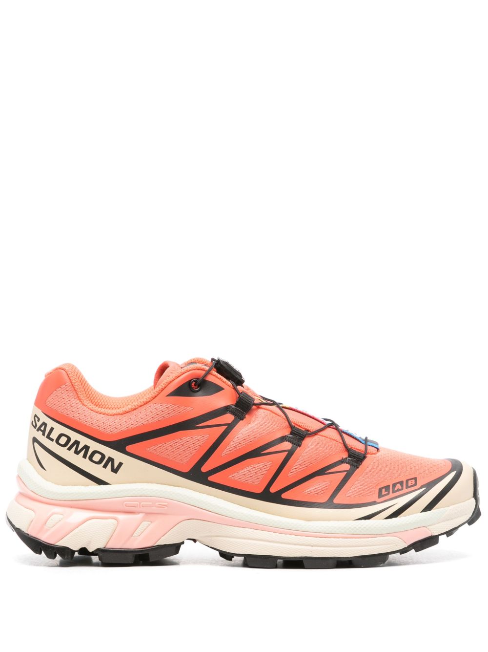 Salomon XT-6 厚底运动鞋 - 橘色