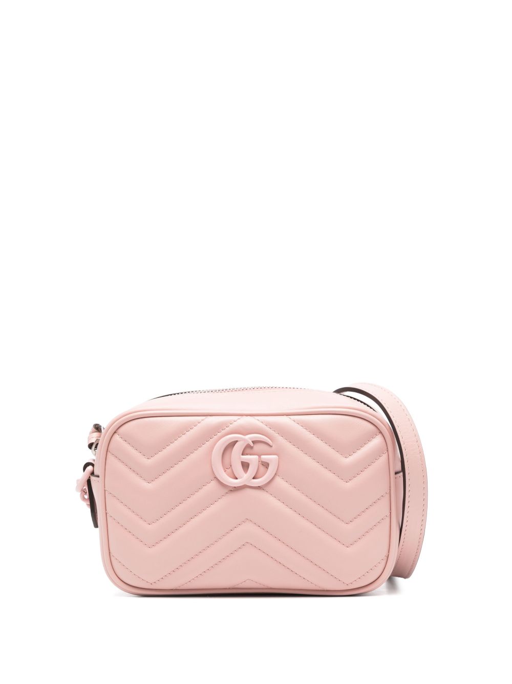 Gucci GG Marmont 小号单肩包 - 粉色