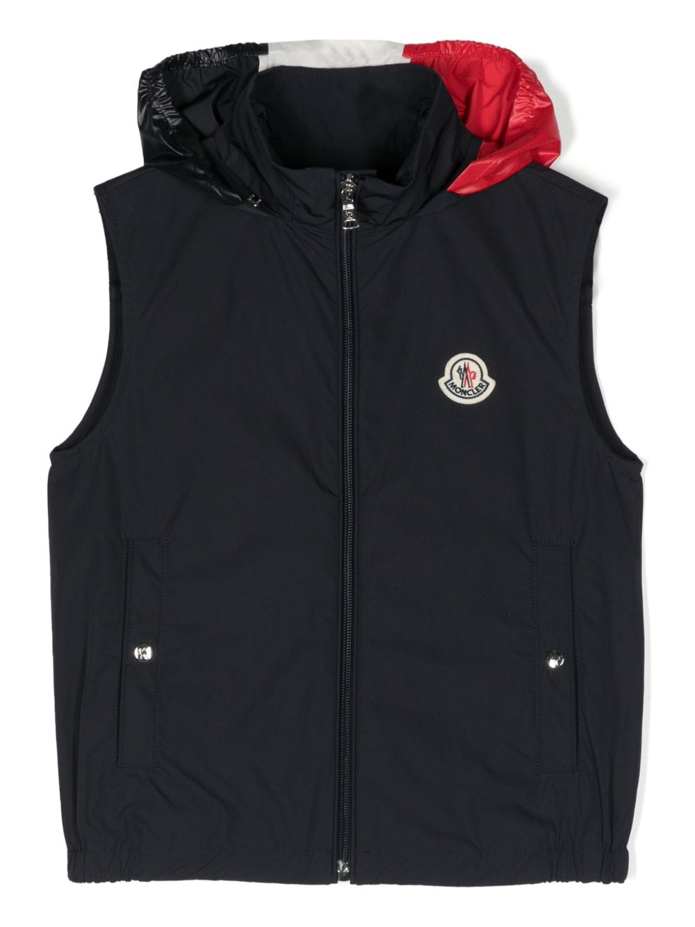 Moncler Enfant Zene 连帽马甲 - 蓝色