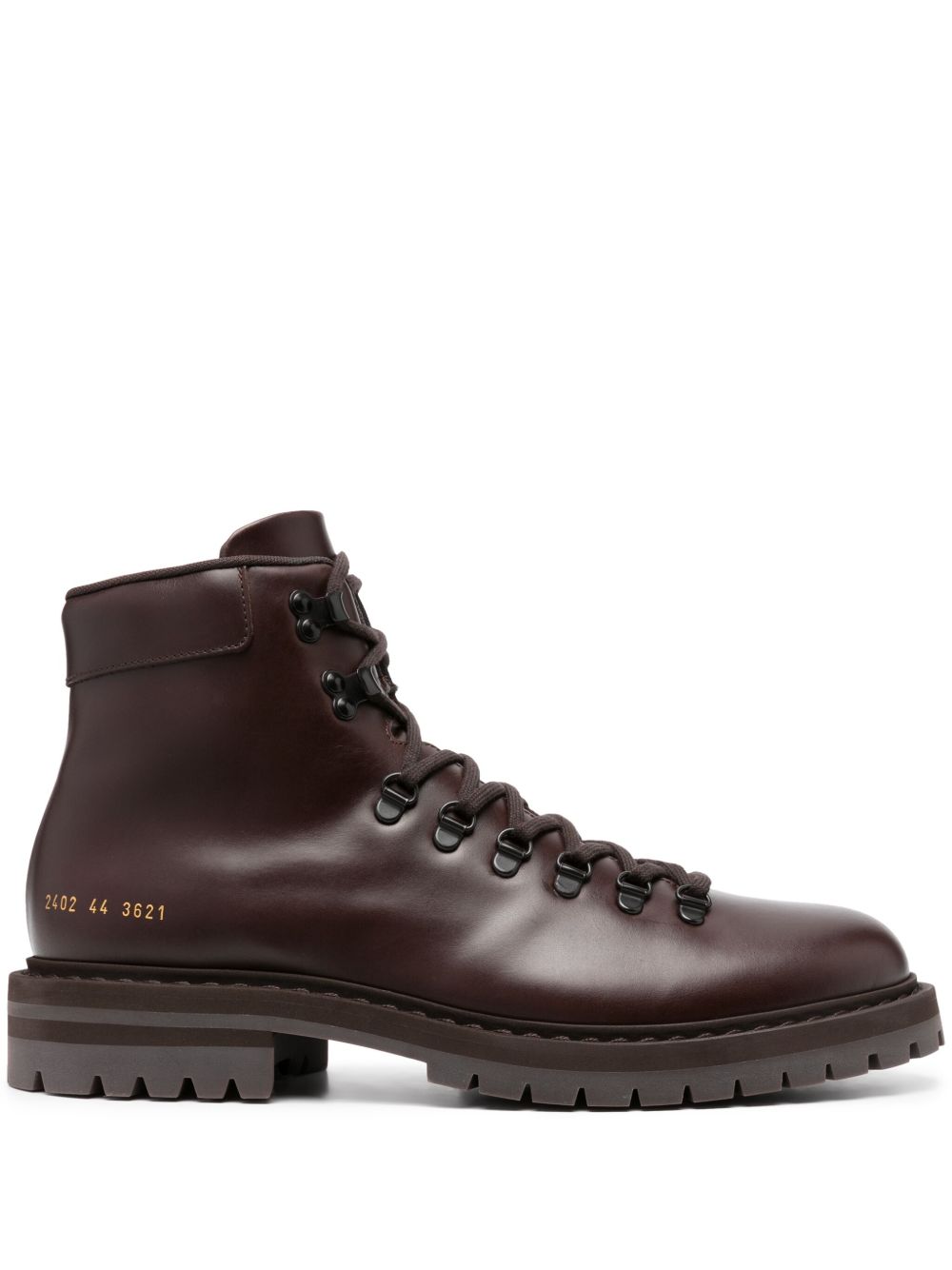 Common Projects 系带皮质及踝靴 - 褐色