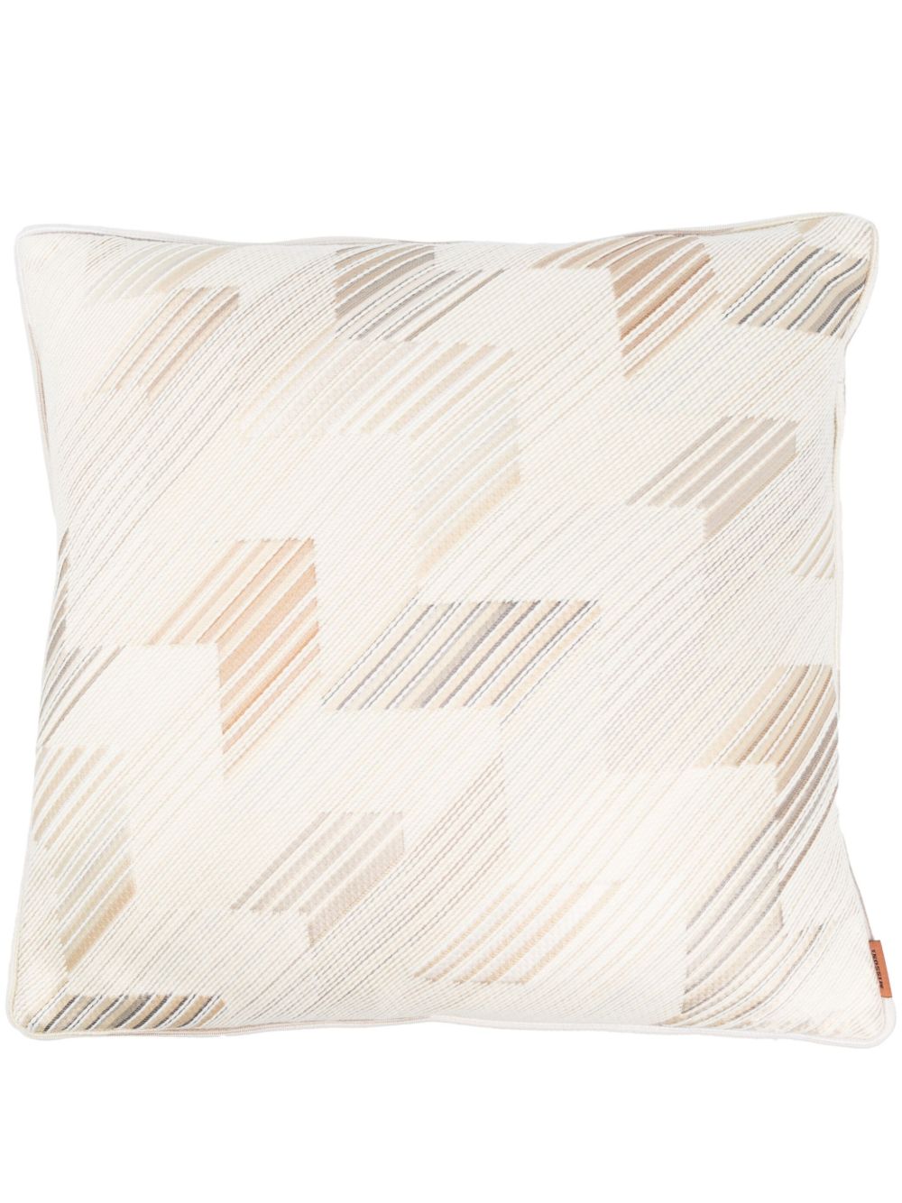 Missoni Home Z 字形编织羽绒抱枕 - 中性色