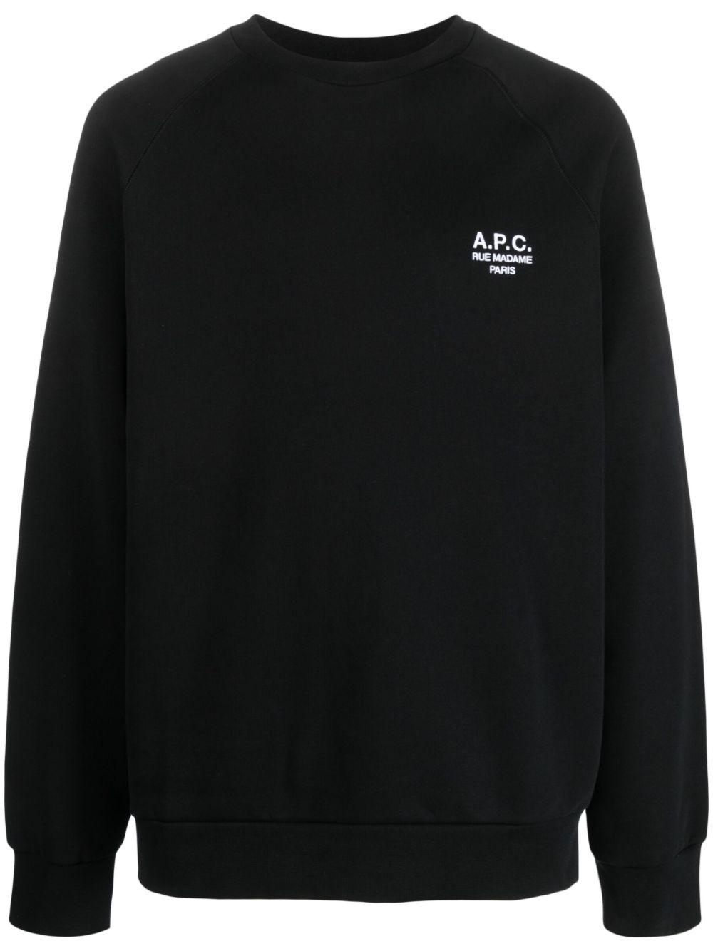 A.P.C. Milton logo刺绣卫衣 - 黑色