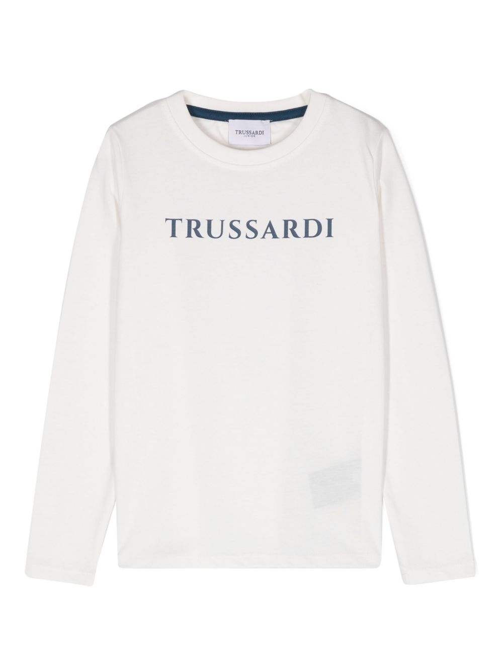 TRUSSARDI JUNIOR logo印花T恤 - 白色