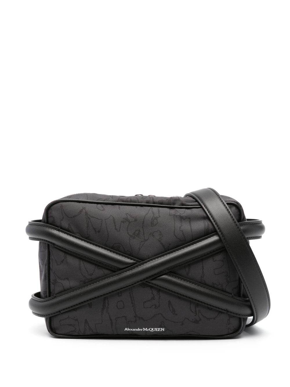 Alexander McQueen The Harness 拉链相机包 - 黑色