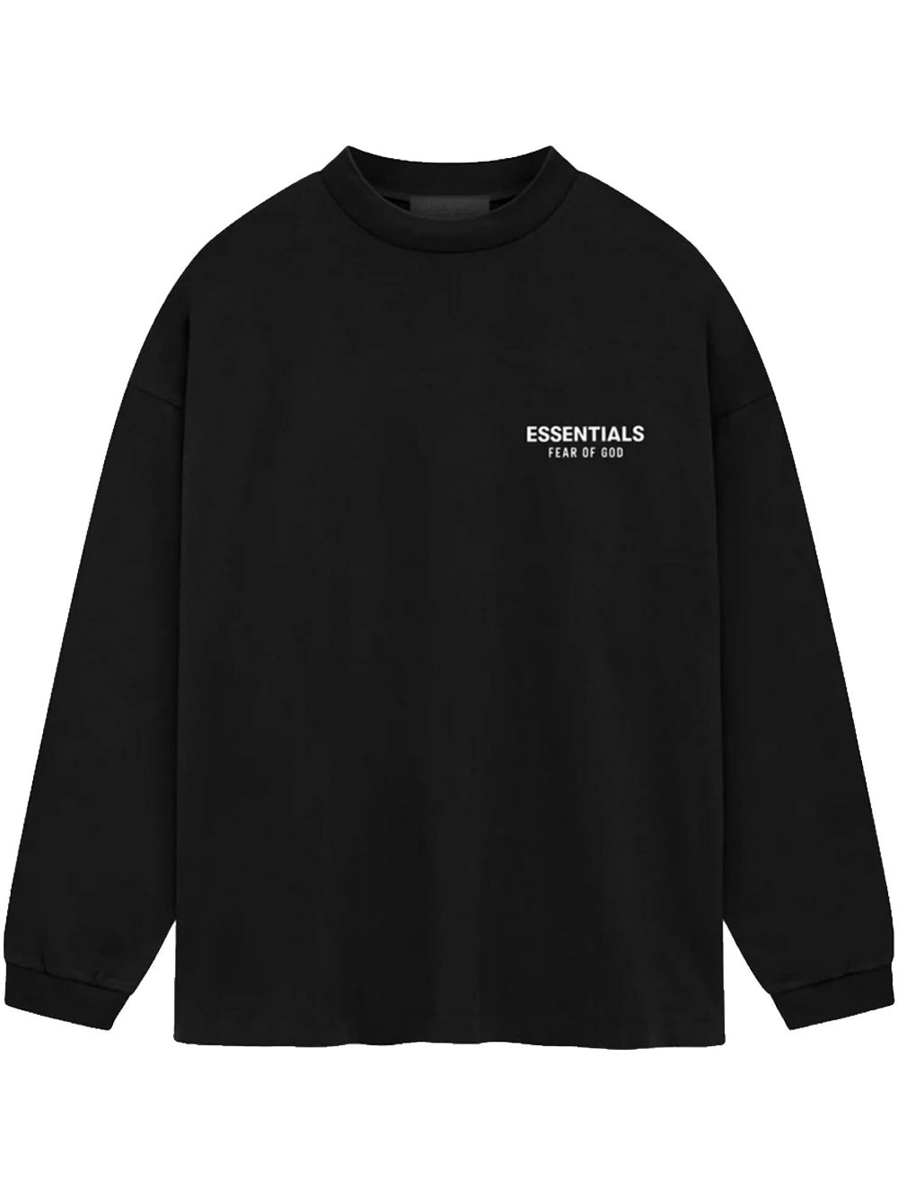 FEAR OF GOD ESSENTIALS 平纹针织长袖T恤 - 黑色
