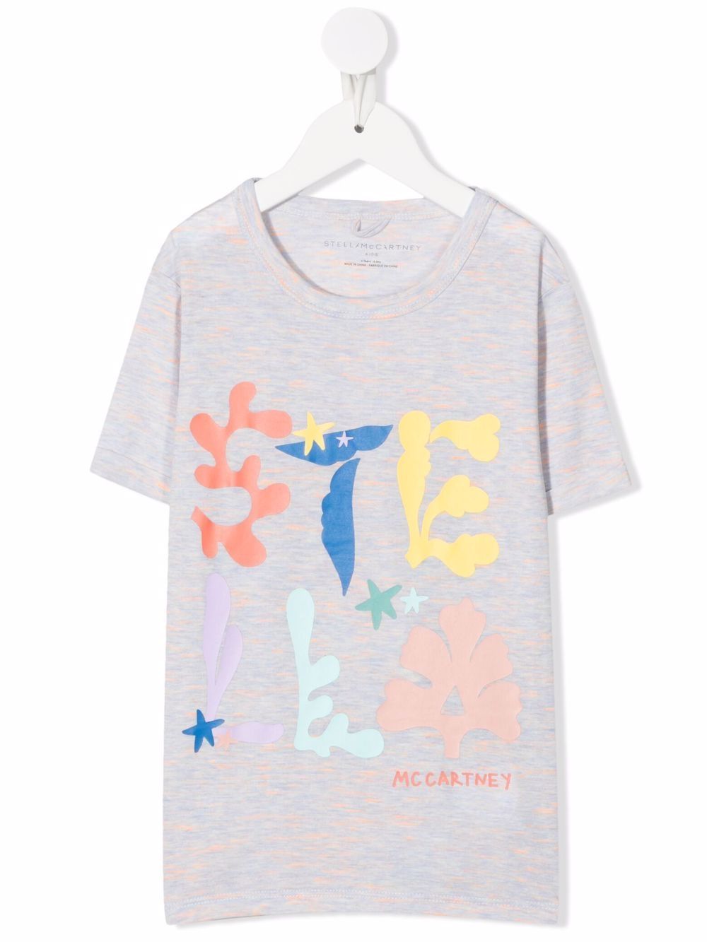 Stella McCartney Kids logo圆领T恤 - 灰色