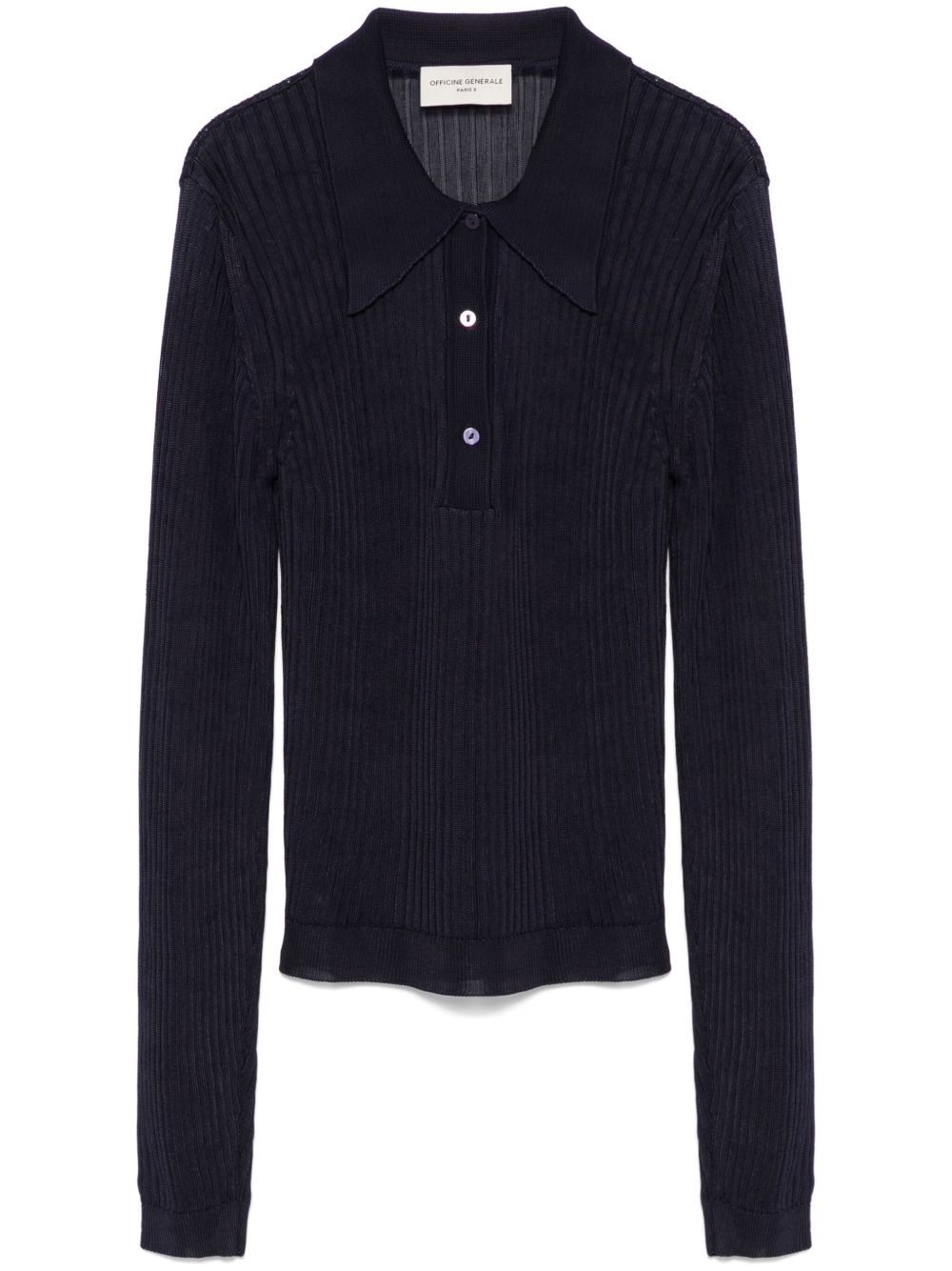 Officine Generale Jana polo领上衣 - 蓝色
