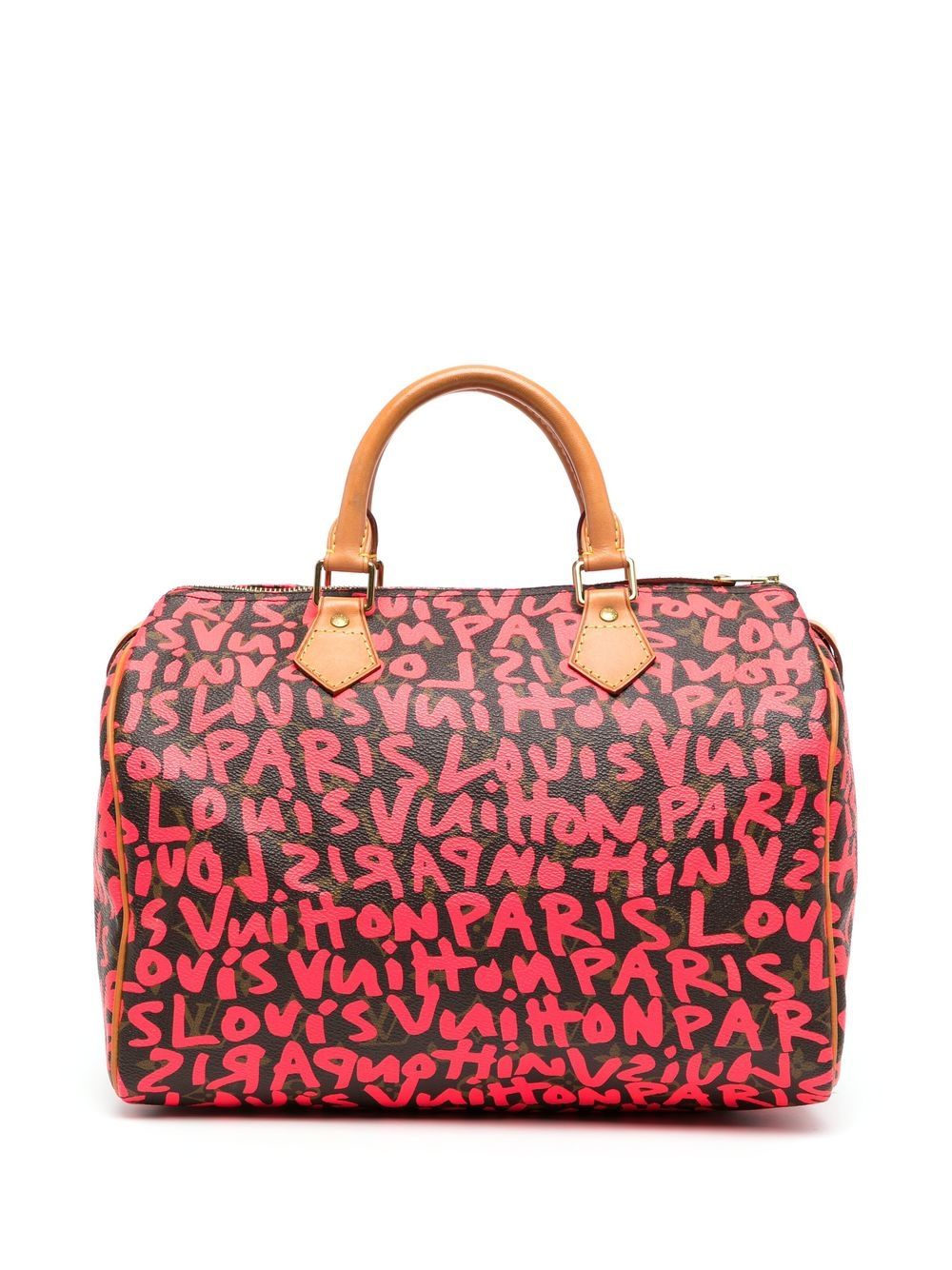 Louis Vuitton Pre-Owned Speedy 30 涂鸦手提包（2009年典藏款） - 粉色