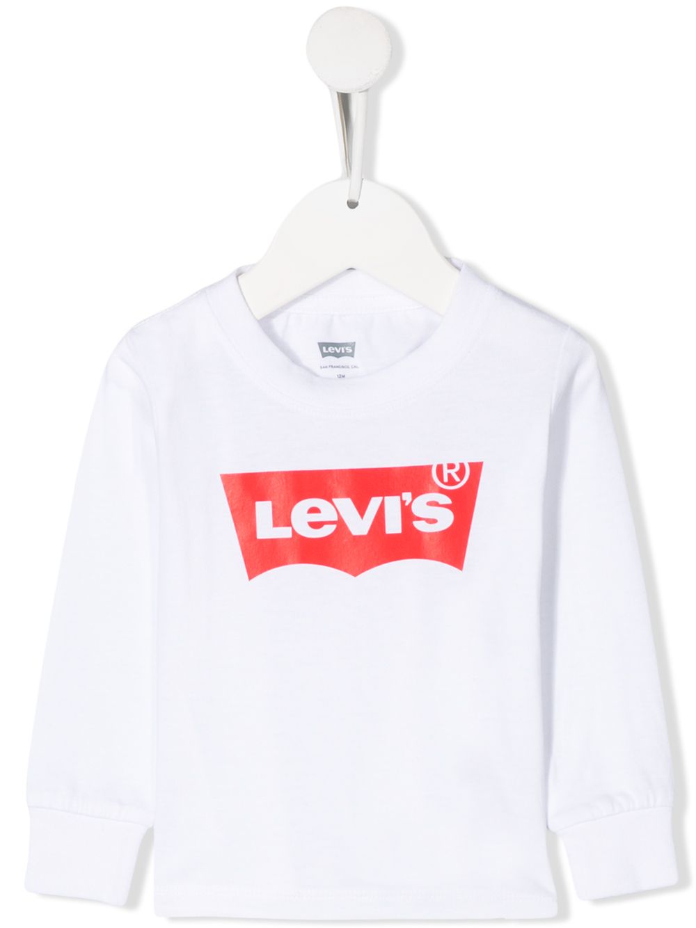 Levi's Kids logo印花套头衫 - 白色