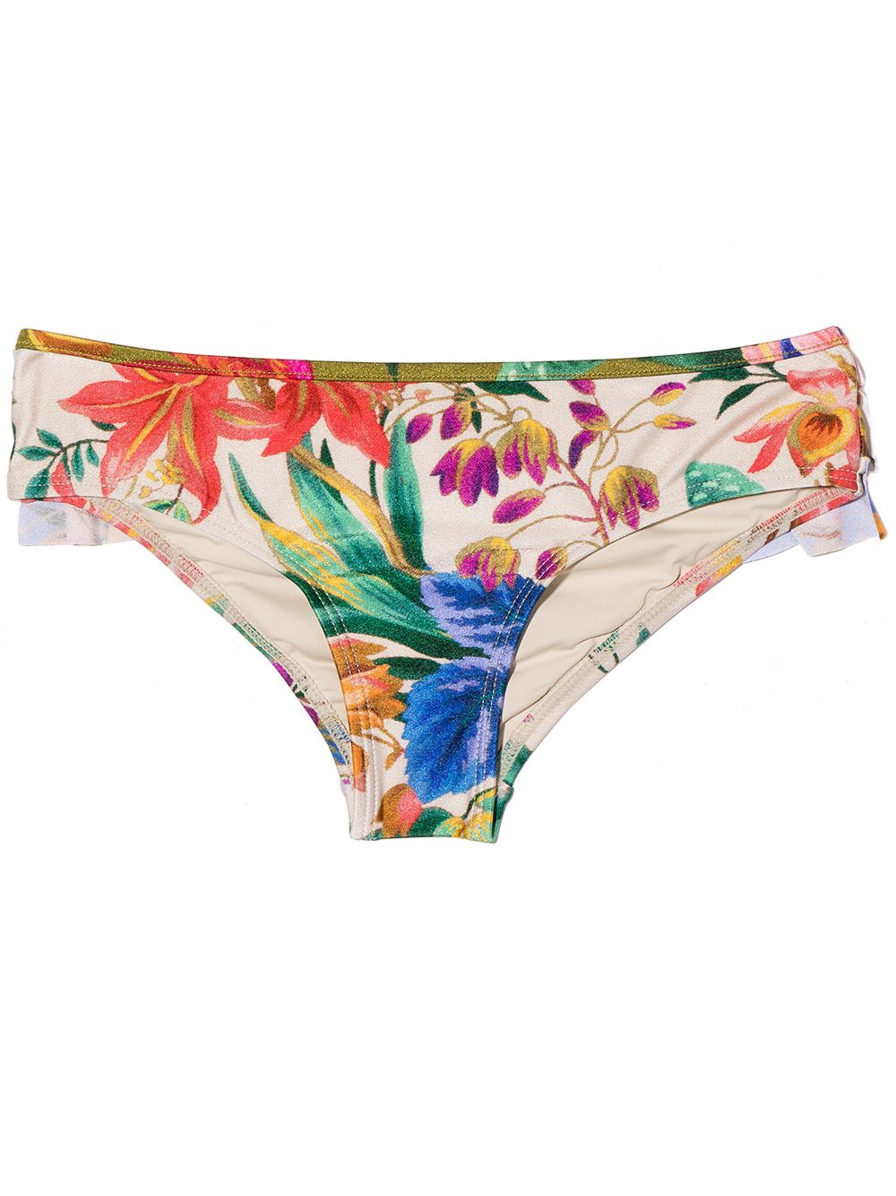ZIMMERMANN Kids Tropicana 印花比基尼三角裤 - 中性色