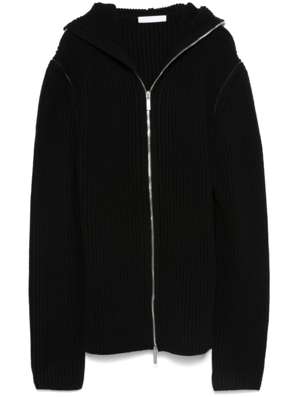 Helmut Lang 针织连帽衫 - 黑色