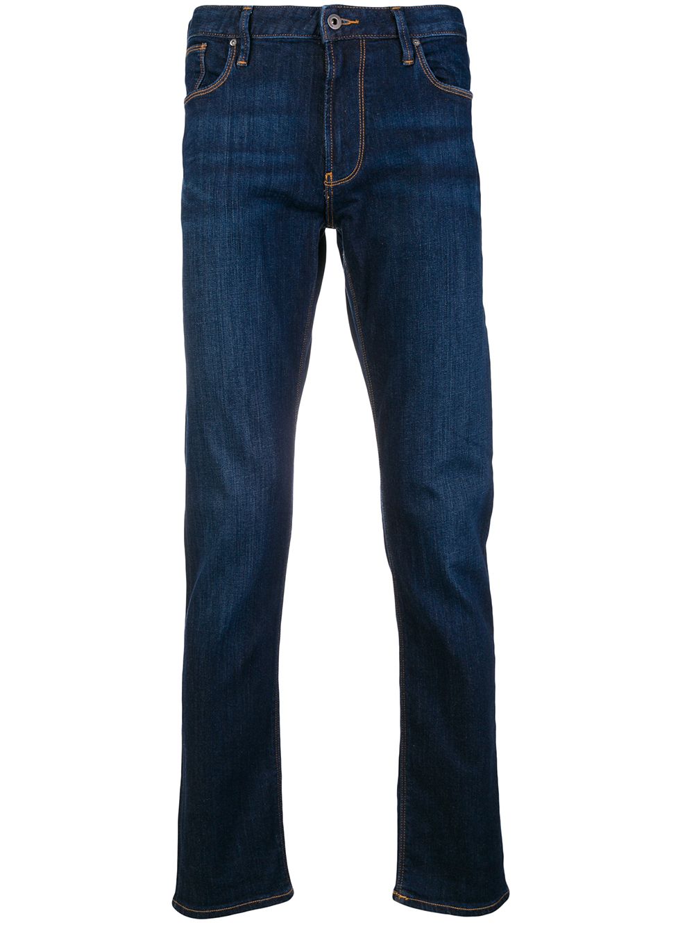 Emporio Armani straight-leg jeans - 蓝色