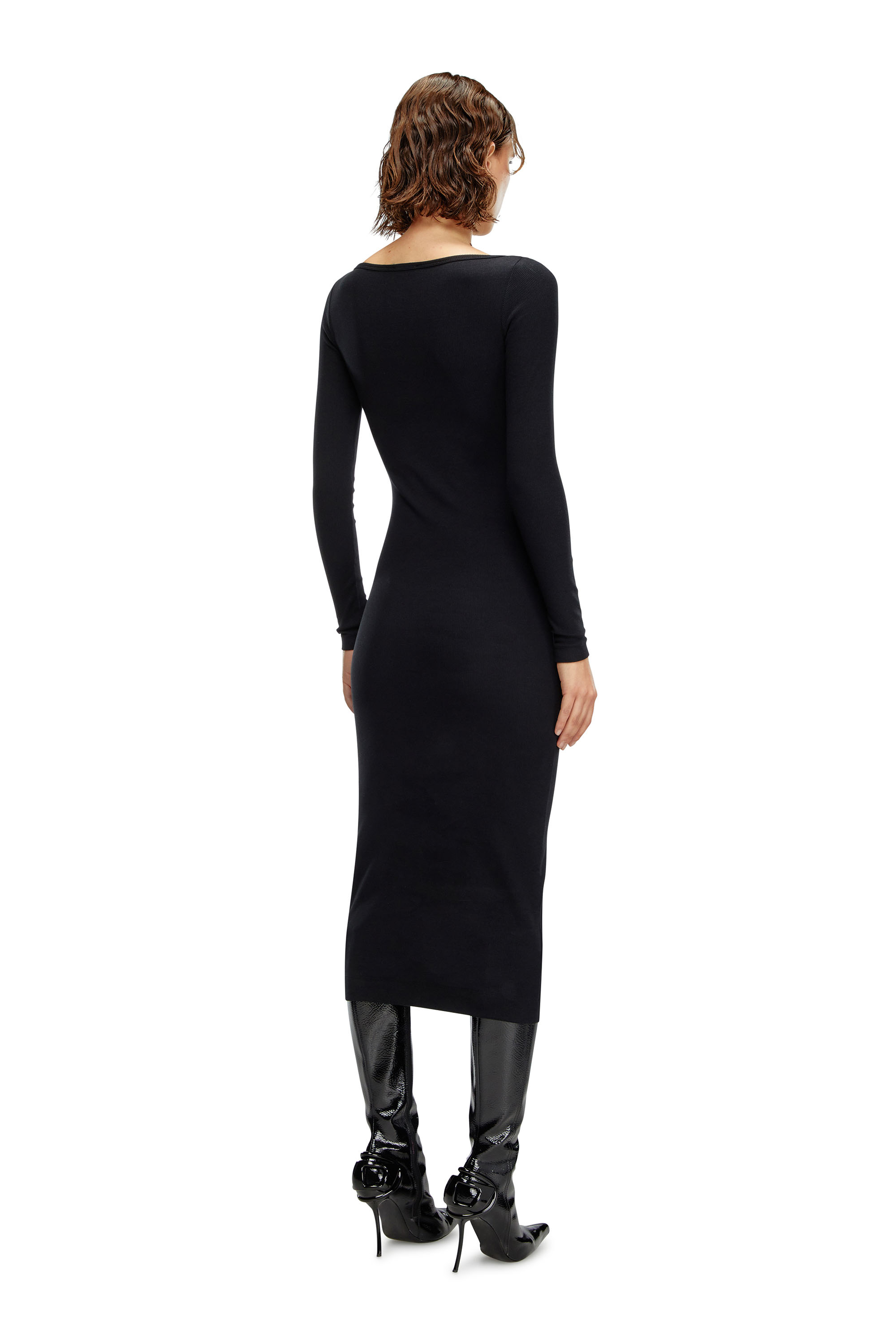 Diesel - Scoop-neck midi dress - Dresses - Woman - Black