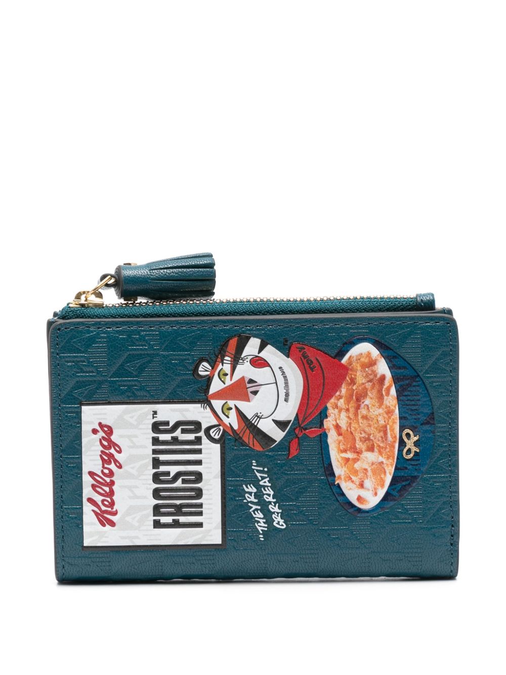 Anya Hindmarch Frosties 双折皮质钱包 - 蓝色