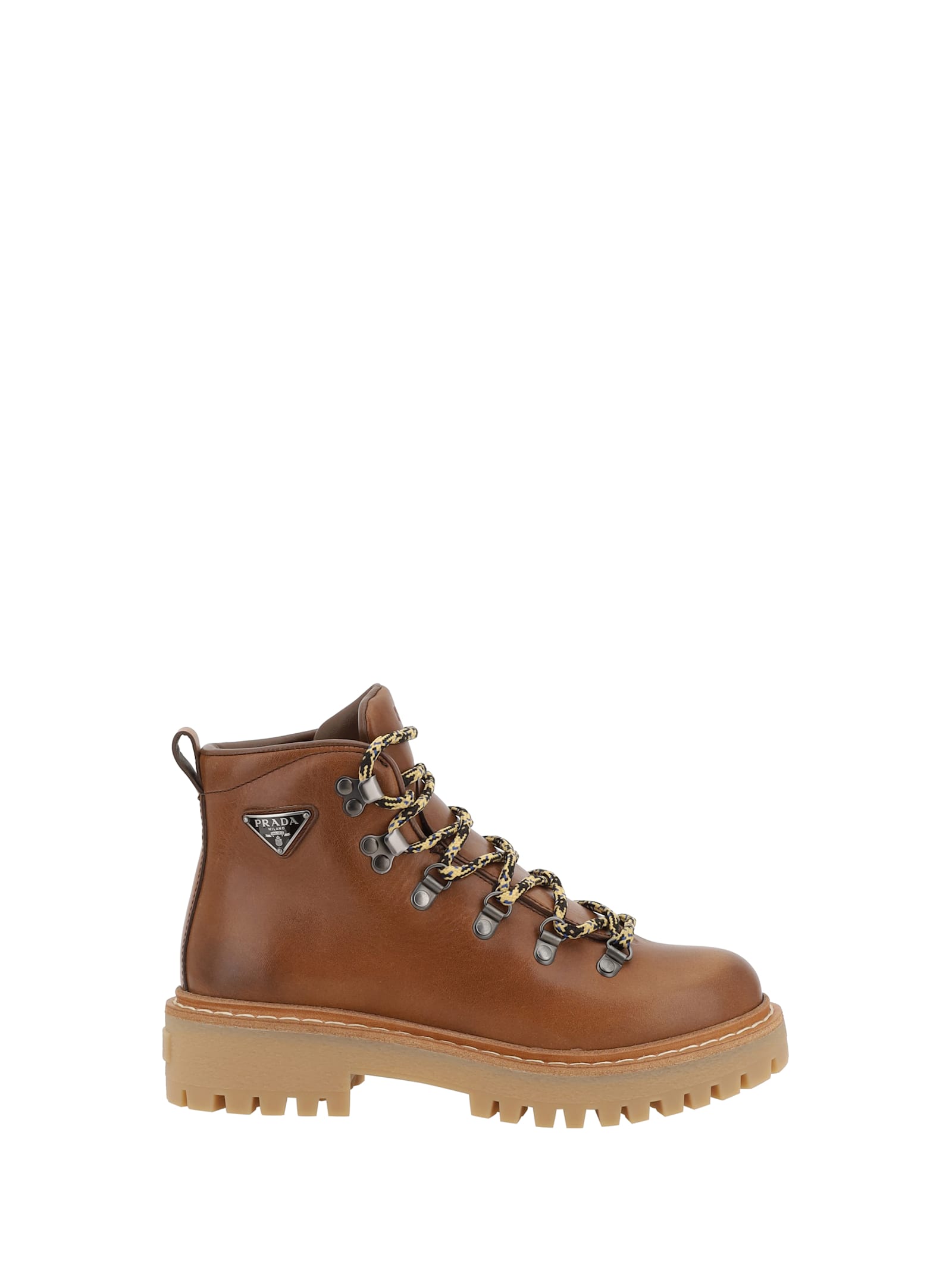 Prada Lace-up Ankle Boots