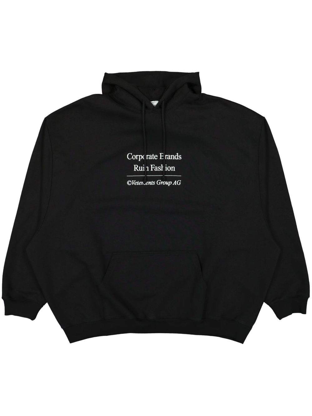 VETEMENTS 印花套头衫 - 黑色