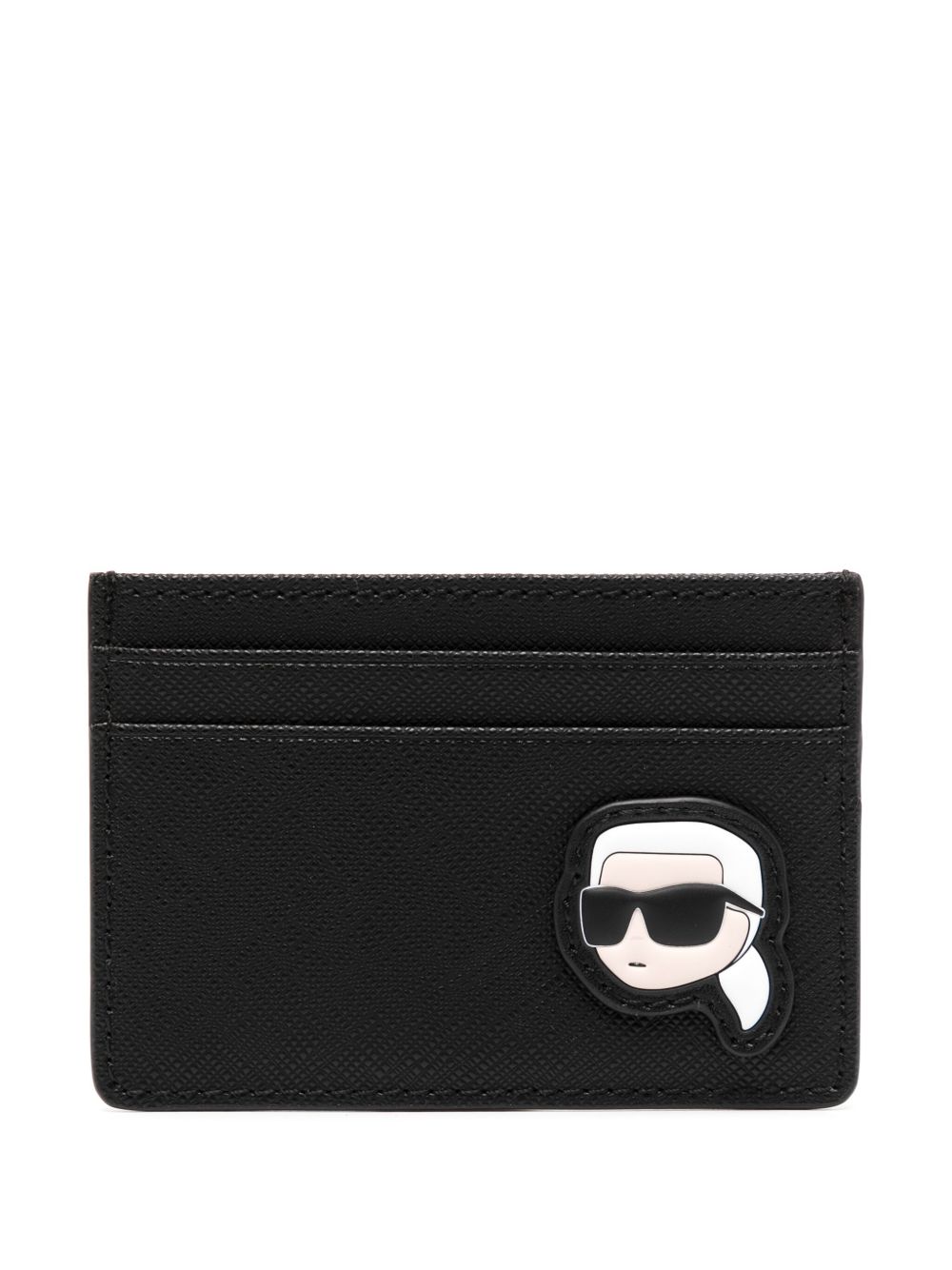 Karl Lagerfeld K/Ikonik 2.0 人造皮革卡夹 - 黑色