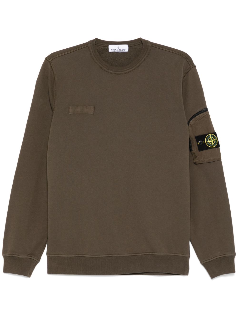 Stone Island 罗盘徽章卫衣 - 绿色