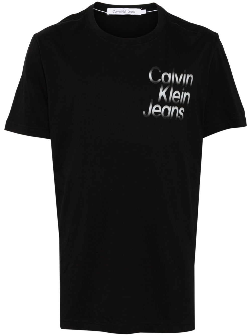 Calvin Klein logo印花T恤 - 黑色