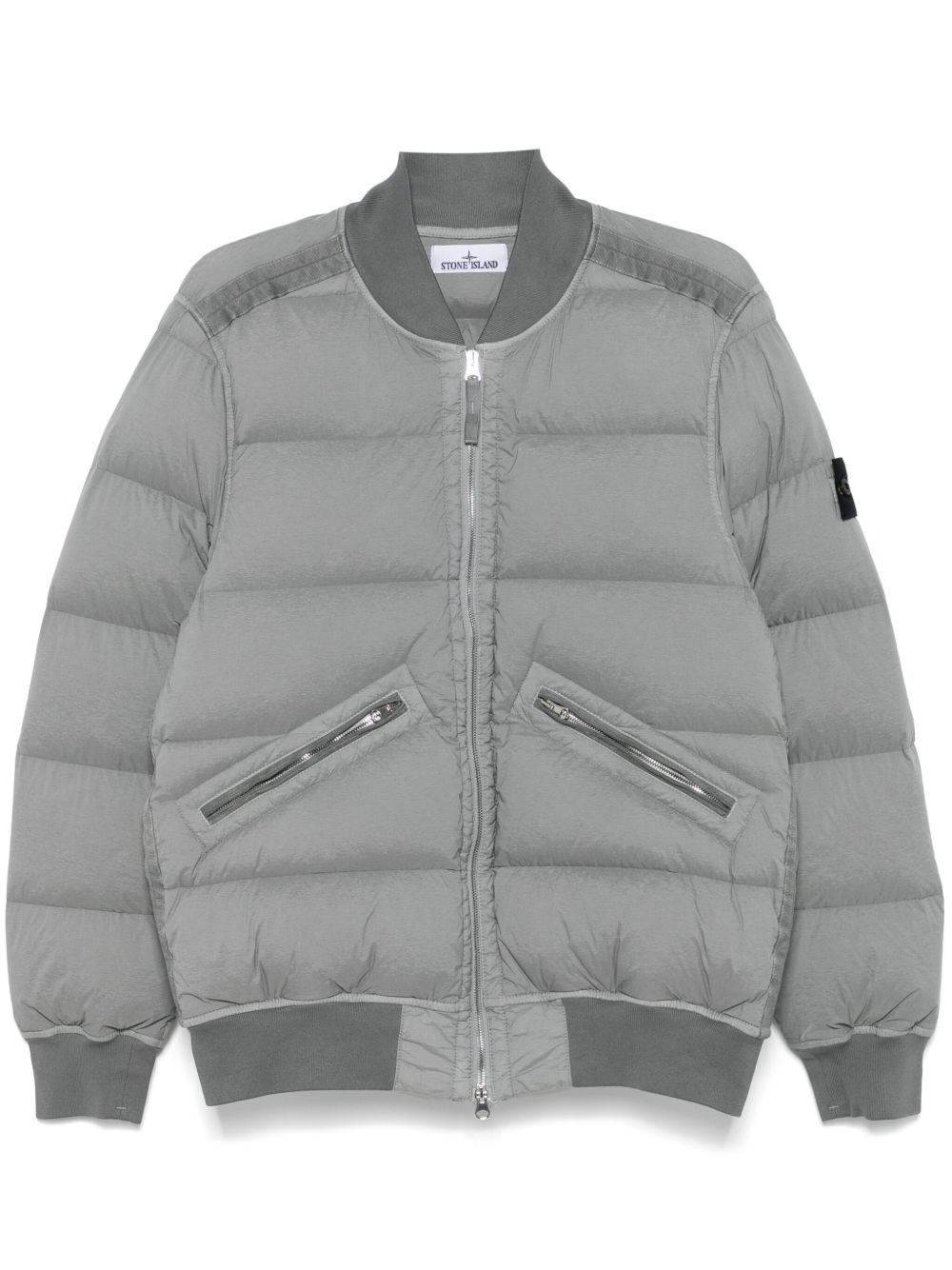 Stone Island 无接缝夹克 - 灰色