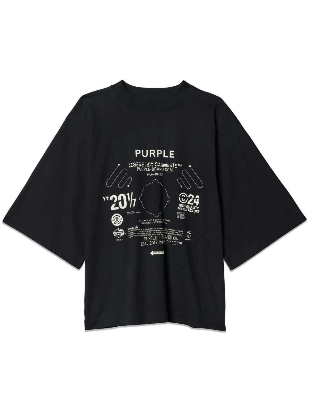 Purple Brand Blade T恤 - 黑色