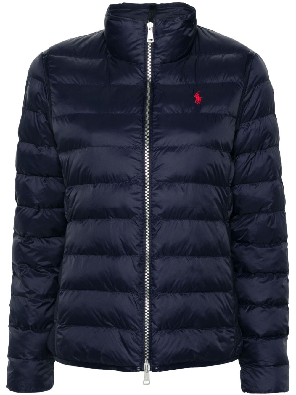 Polo Ralph Lauren Polo Pony 刺绣蓬松夹克 - 蓝色