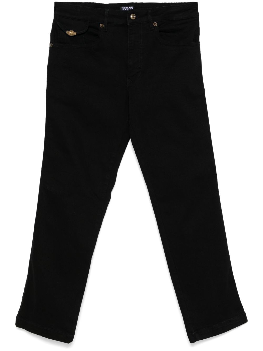 Versace Jeans Couture 直筒牛仔裤 - 黑色