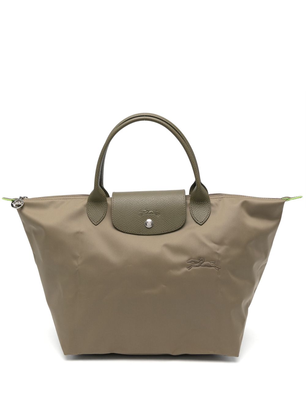 Longchamp Le Pliage 中号手提包 - 绿色