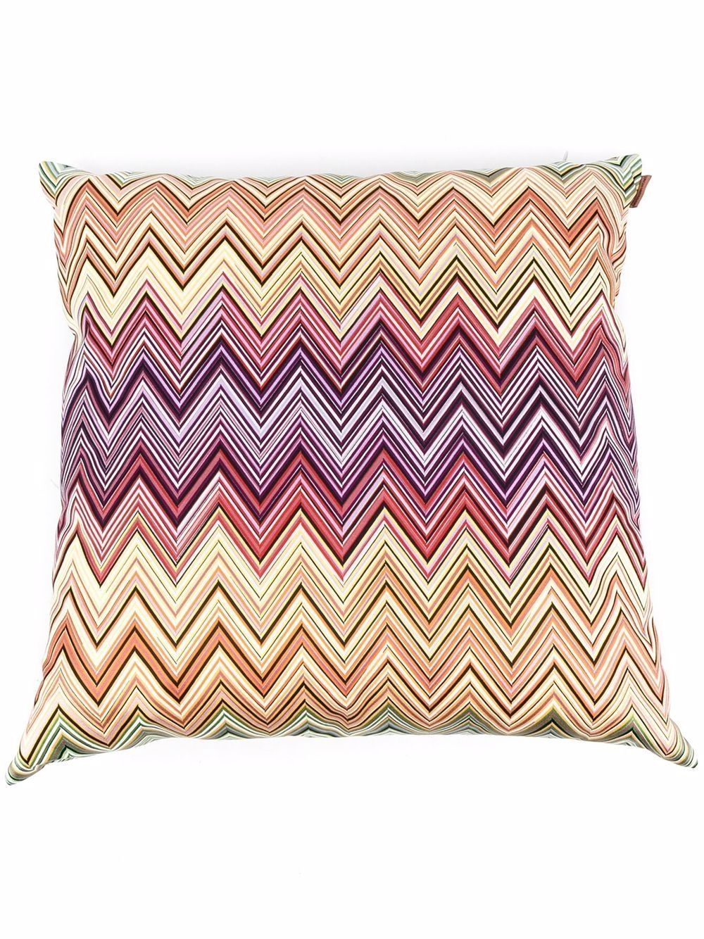 Missoni Home Jarris Z字形图案抱枕 - 紫色