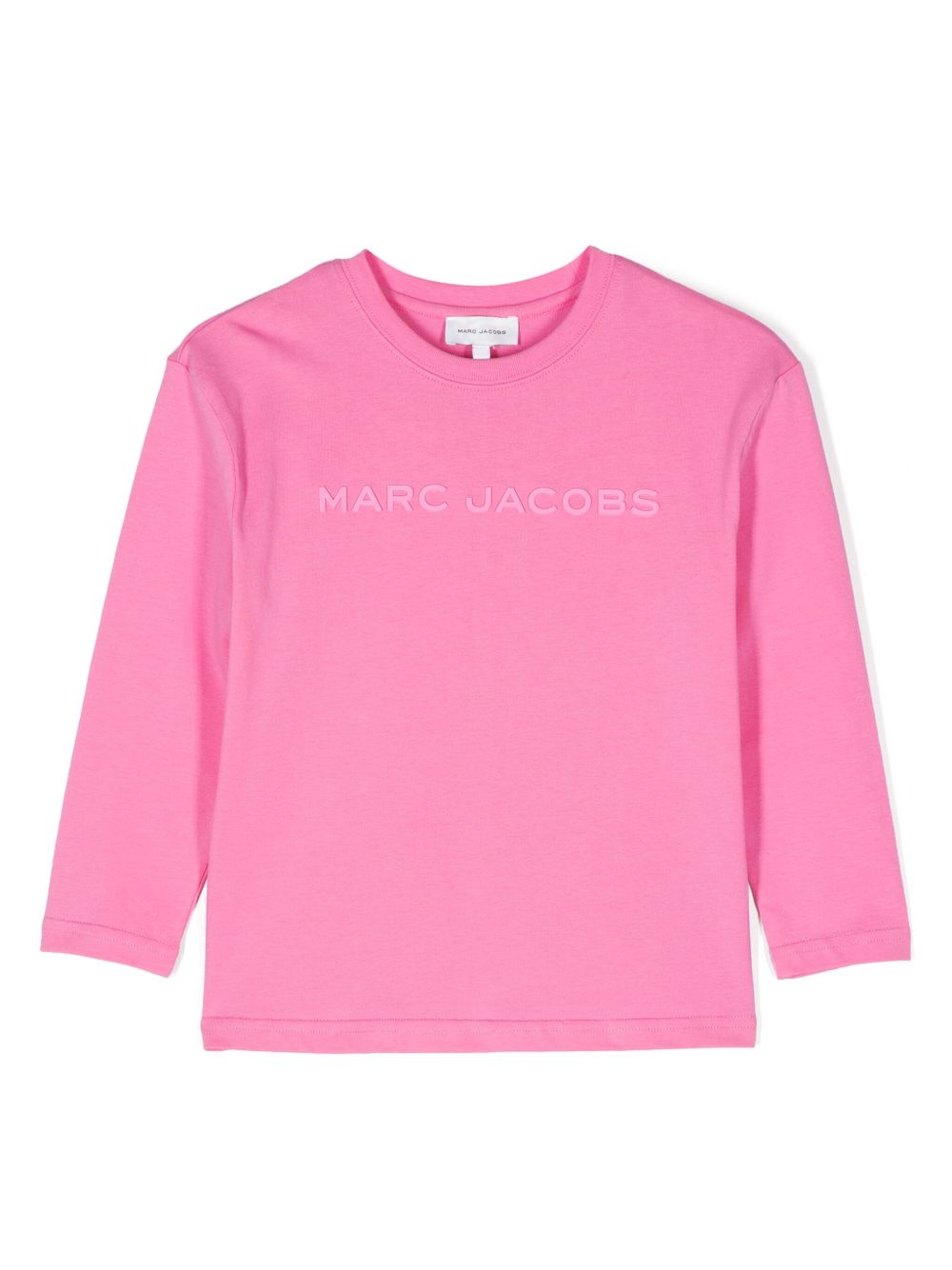 Marc Jacobs Kids 橡胶logo T恤 - 粉色