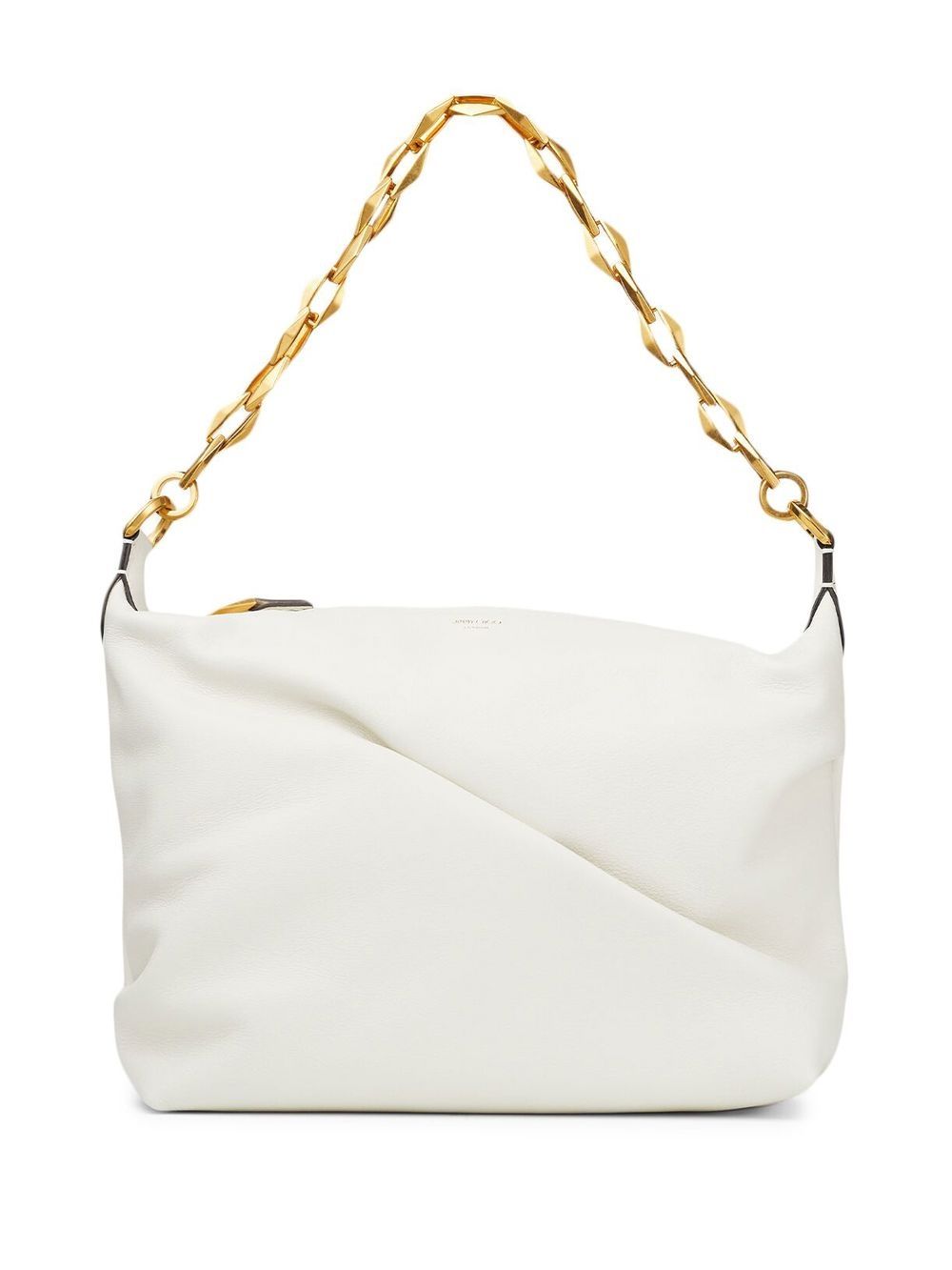 Jimmy Choo Diamond Soft Hobo 单肩包 - 白色