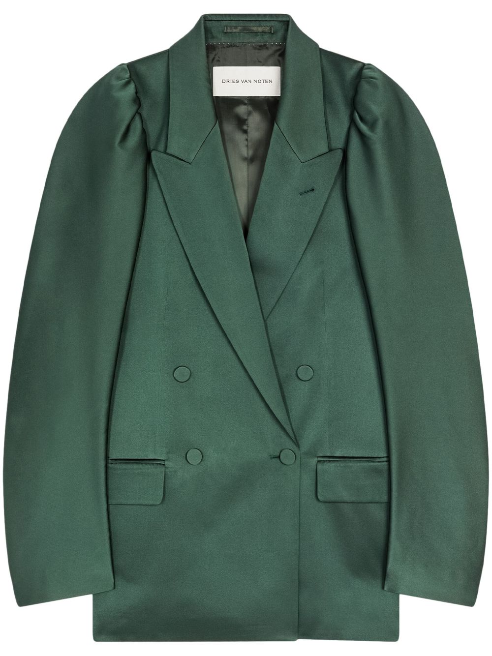 DRIES VAN NOTEN 双排扣西装夹克 - 绿色
