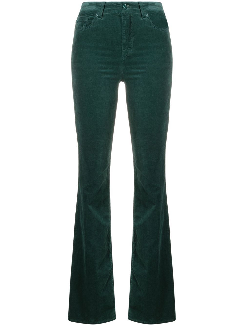 7 For All Mankind Lisha 喇叭微喇长裤 - 绿色