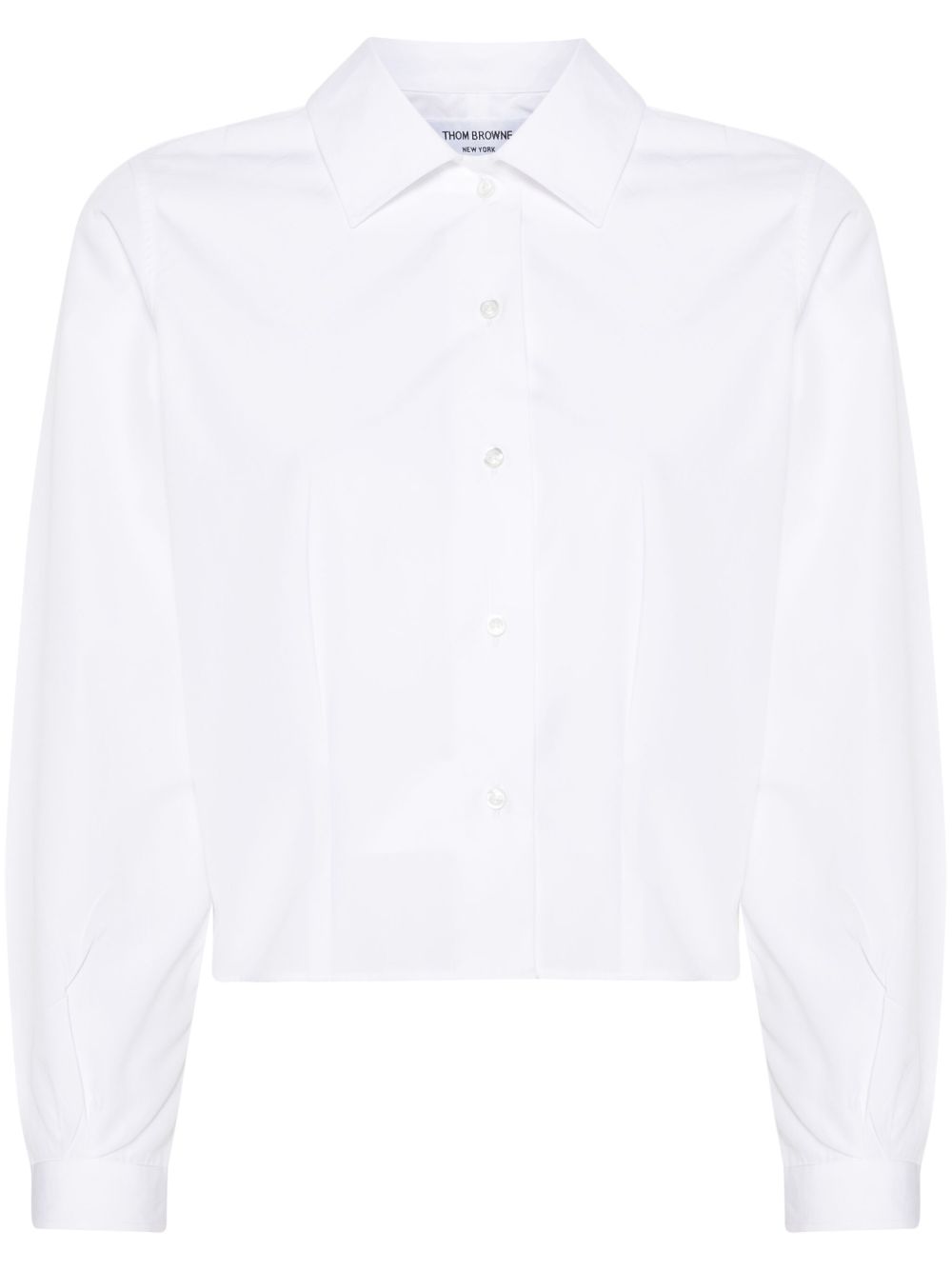 Thom Browne 短款棉衬衫 - 白色