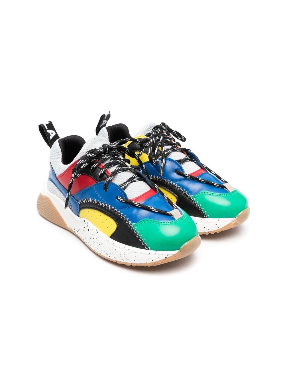 Stella McCartney Kids 斯特拉·麦卡特尼 拼接运动鞋 - 蓝色