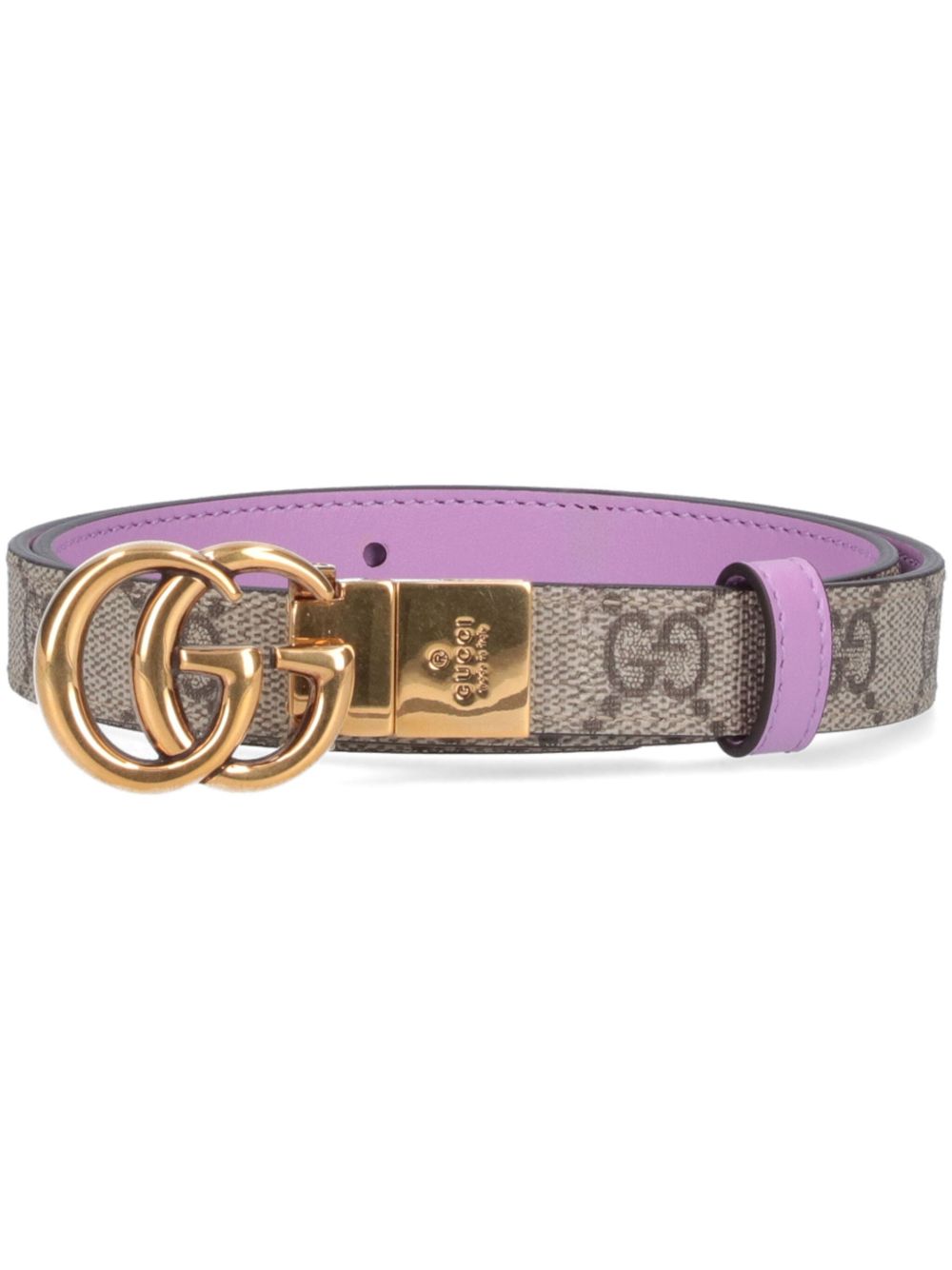 Gucci GG Marmont 双面腰带 - 中性色