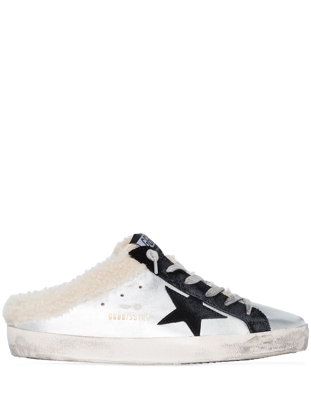 Golden Goose Super-Star Sabot 套穿式板鞋 - 银色