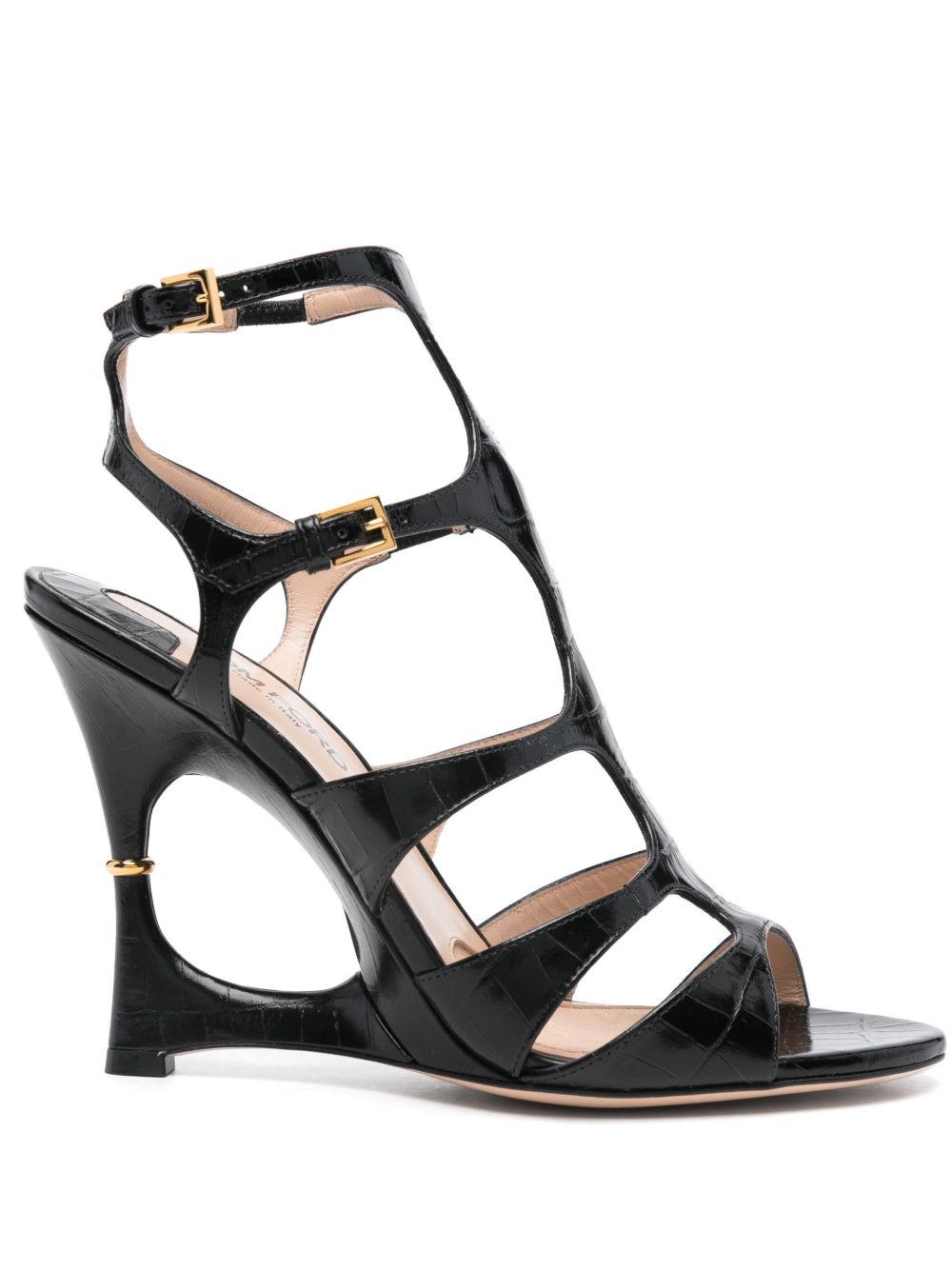 TOM FORD Paradis Cage 高跟凉鞋（10.5厘米） - 黑色