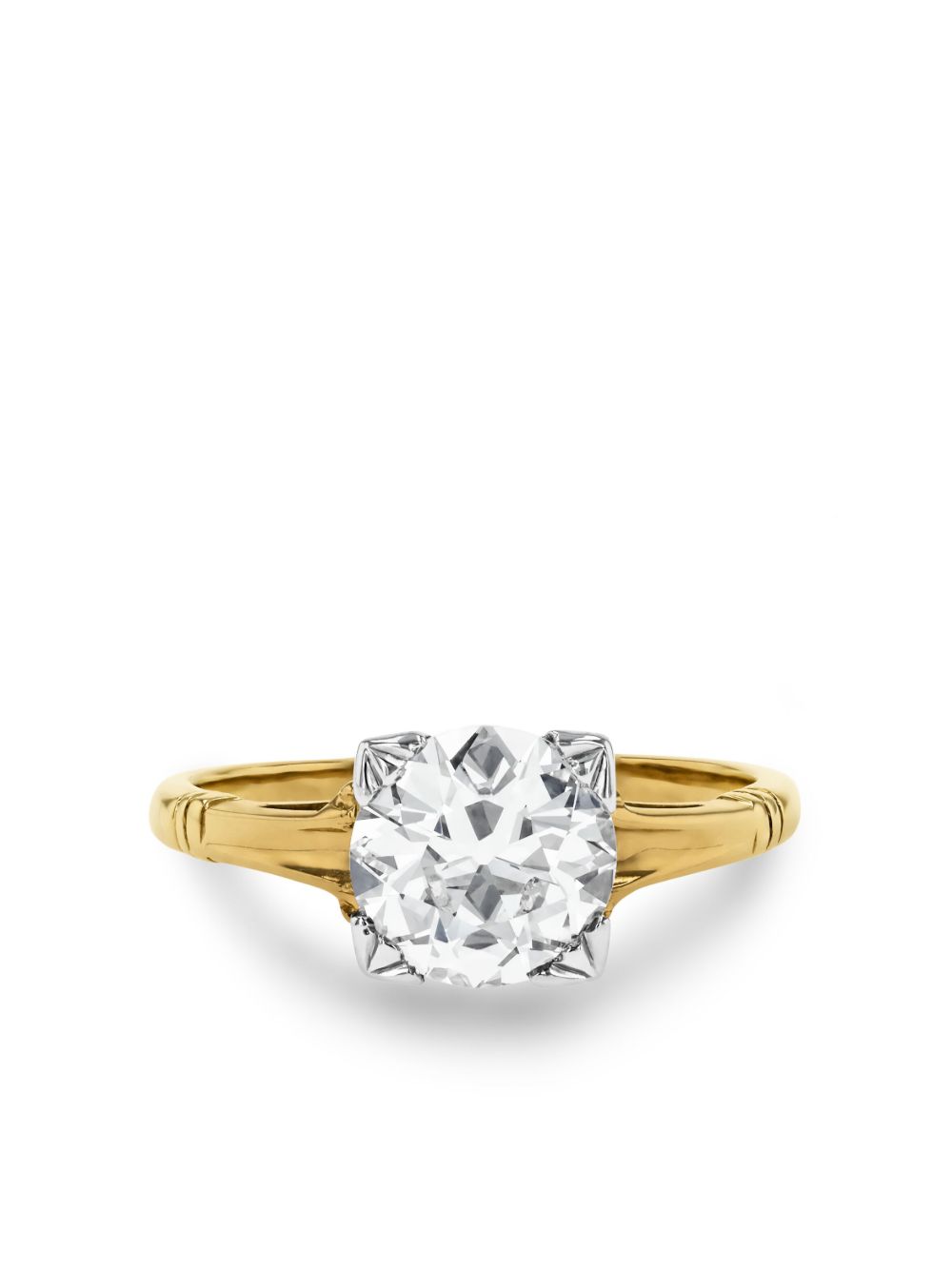 Pragnell Vintage Solitaire 14K黄金钻石戒指 - 金色