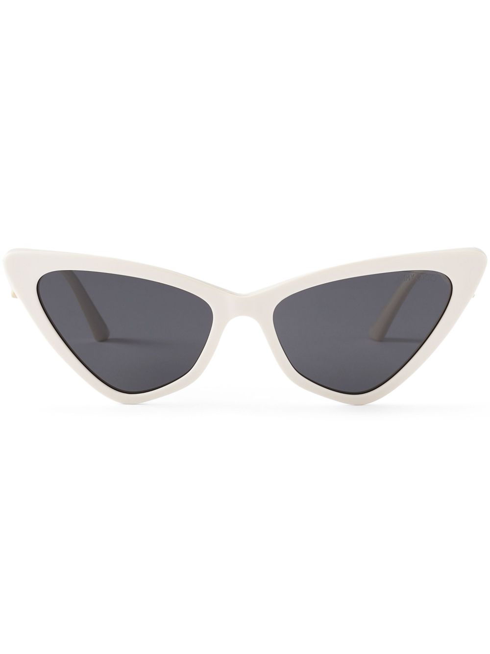Jimmy Choo Eyewear Sol 猫眼框太阳眼镜 - 白色