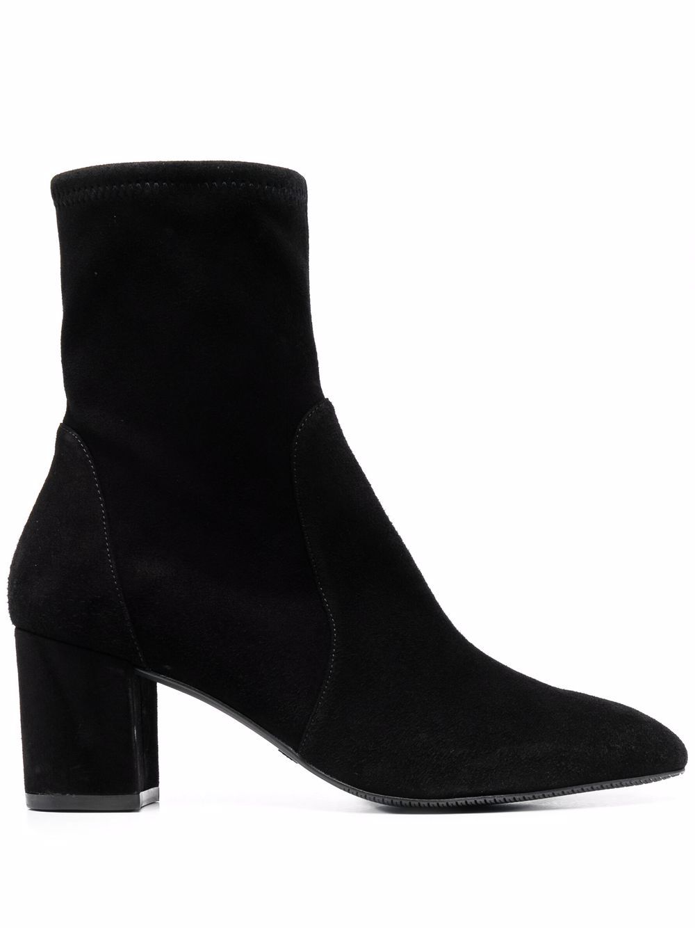 Stuart Weitzman 绒面皮及踝靴 - 黑色