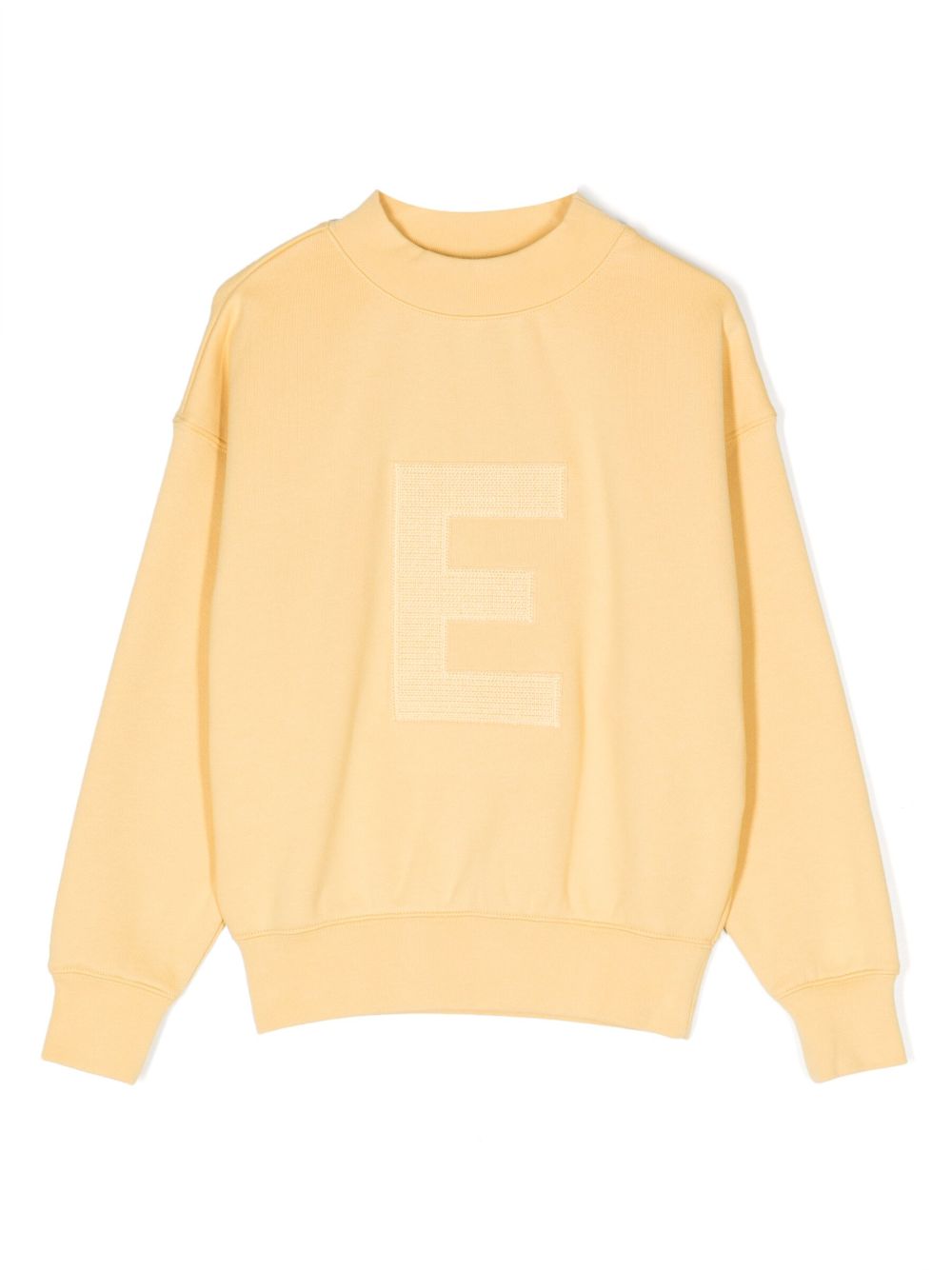 FEAR OF GOD ESSENTIALS KIDS 标贴棉混纺卫衣 - 黄色
