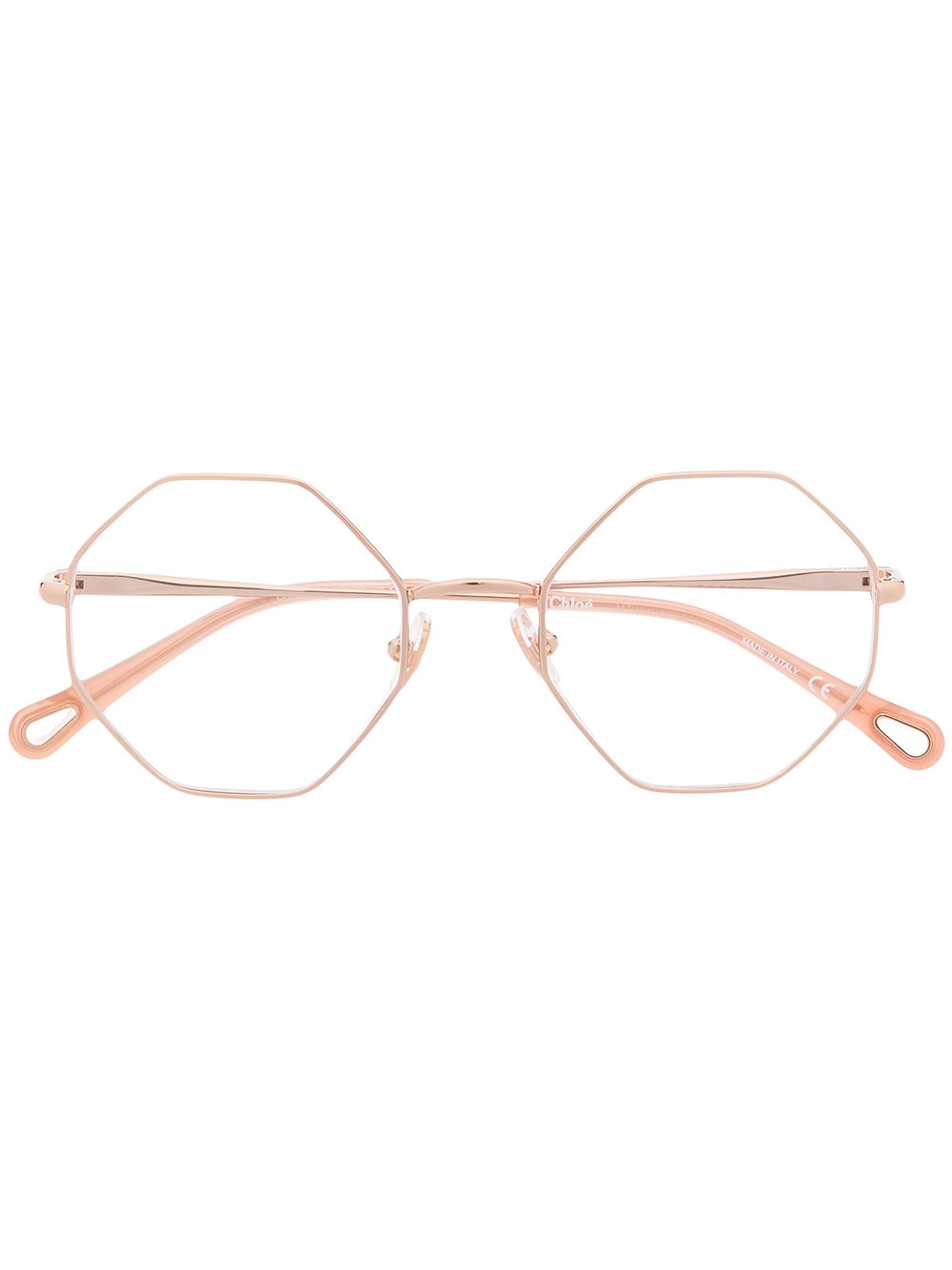 Chloé Eyewear 八角框眼镜 - 粉色