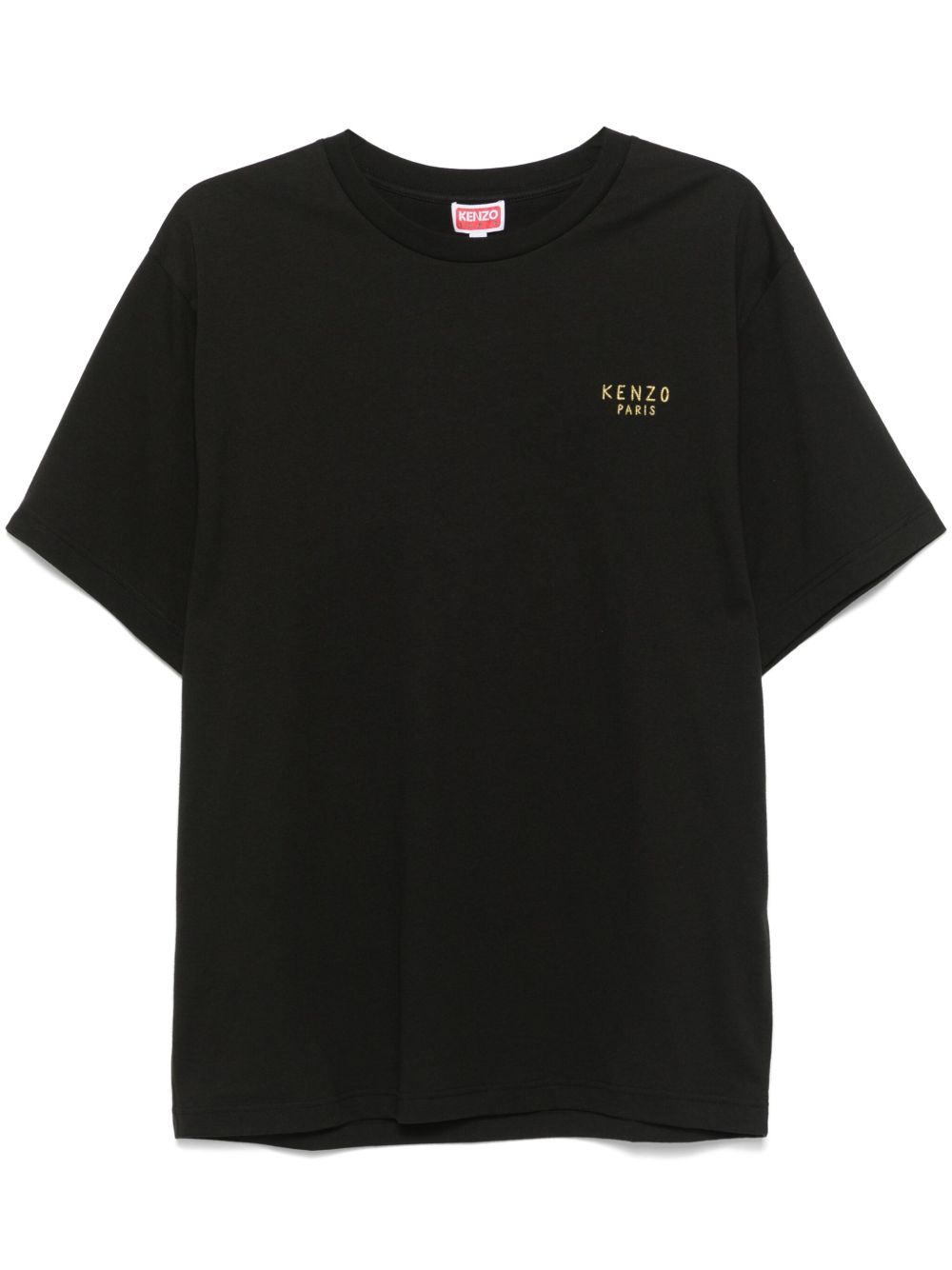Kenzo logo刺绣T恤 - 黑色
