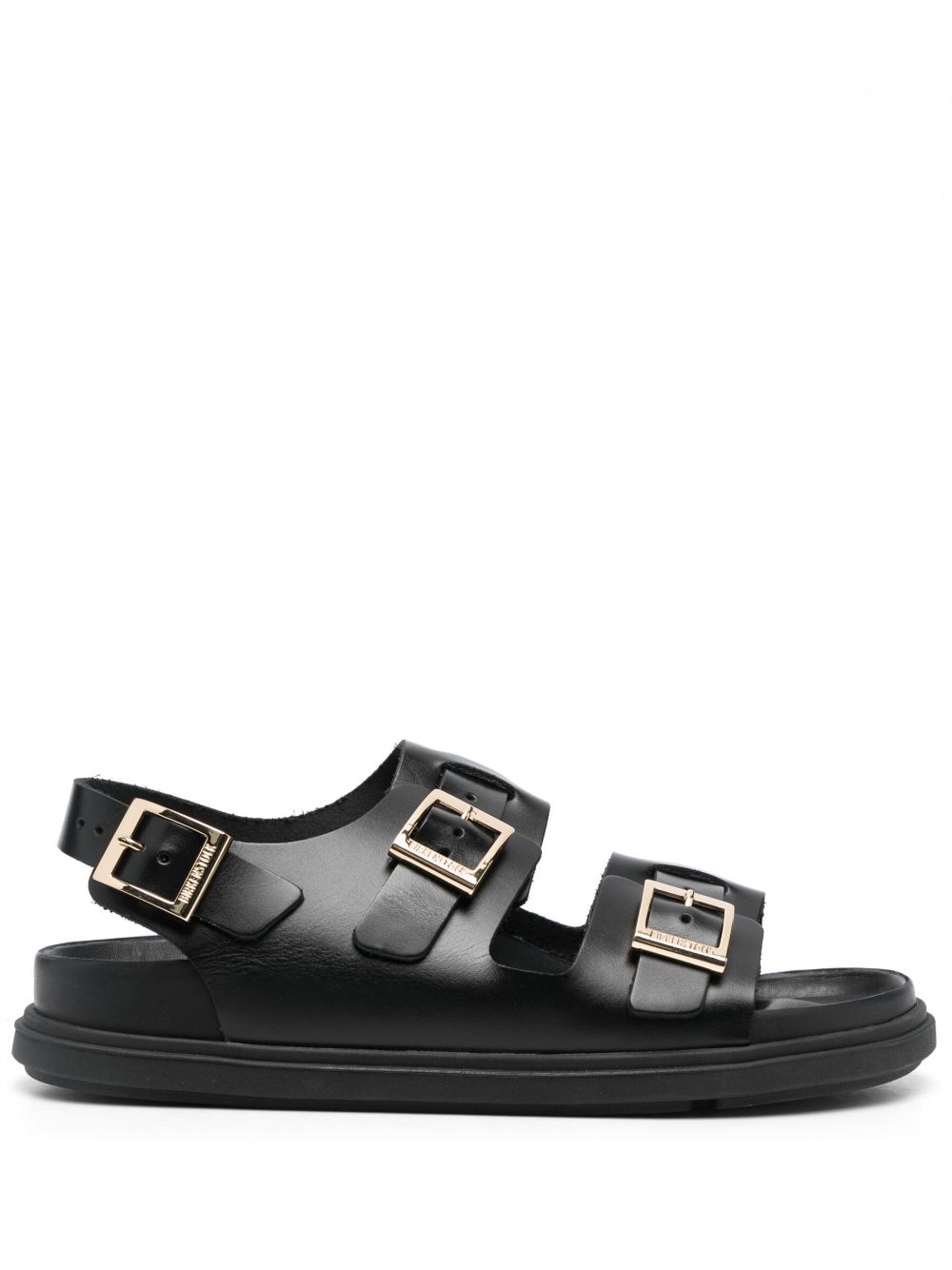 Birkenstock Cannes 皮质凉鞋 - 黑色