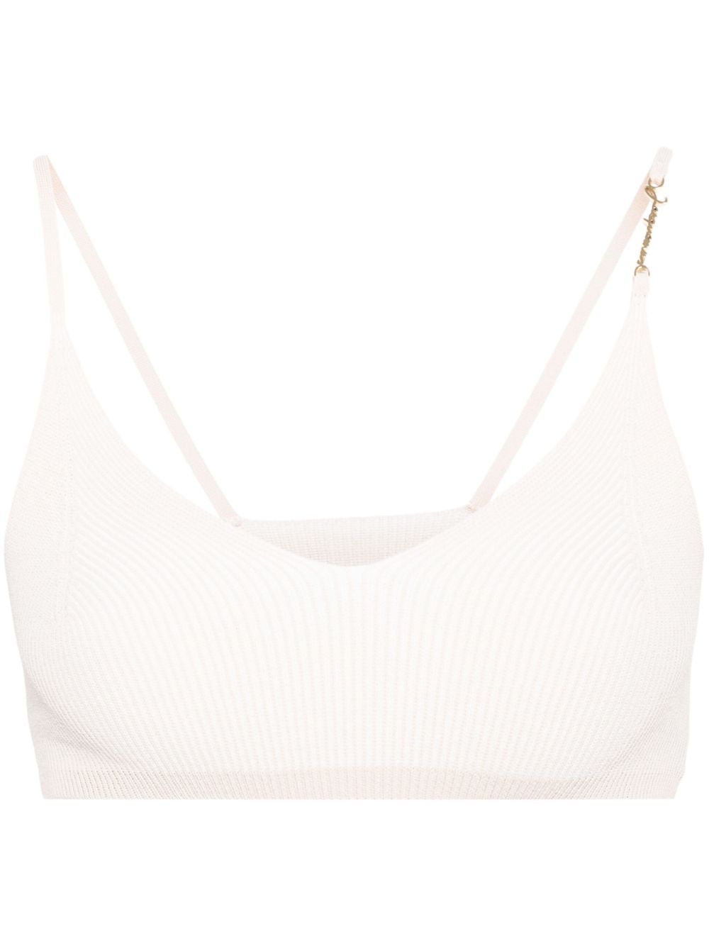 Jacquemus Le Bandeau Pralu 罗纹短款上衣 - 中性色